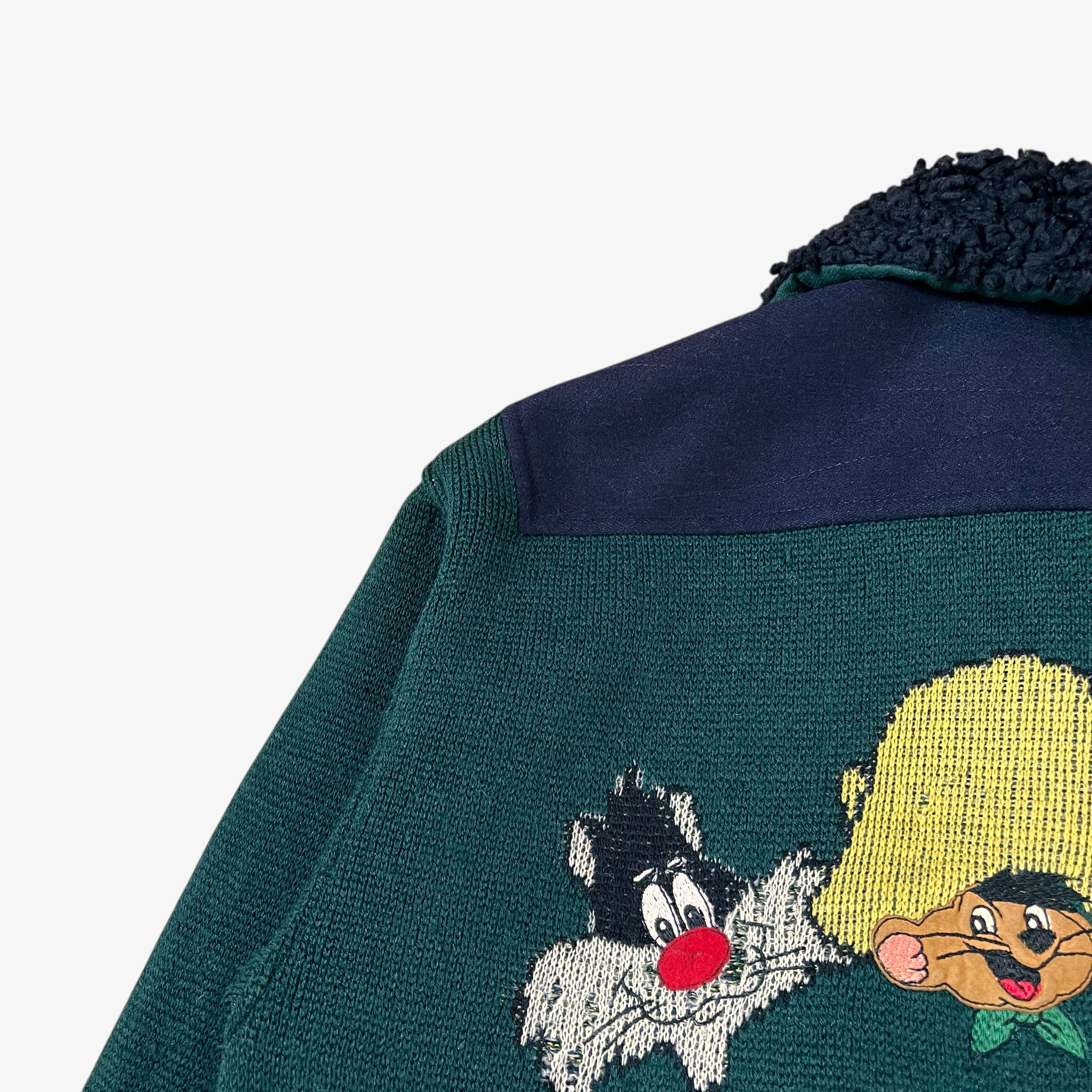 Iceberg Vintage 80s Men's ICEBERG Looney Tunes Wool Varsity Jacket Size US M / EU 48-50 / 2 - 6 Thumbnail