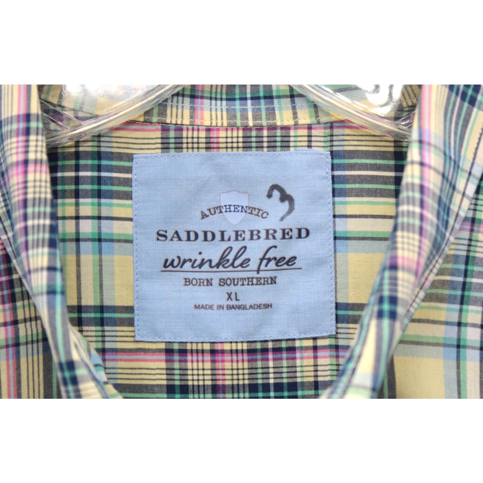 Born Saddlebred Born Southern Shirt Men's XL Multicolor Plaid Preppy Vacation Shirt Size US XL / EU 56 / 4 - 3 Thumbnail