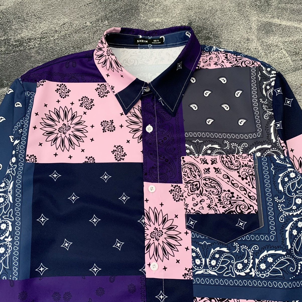 Japanese Brand × Kapital 🔥Like Kapital Shein Patchwork Paisley printed shirt Size US XL / EU 56 / 4 - 2 Thumbnail