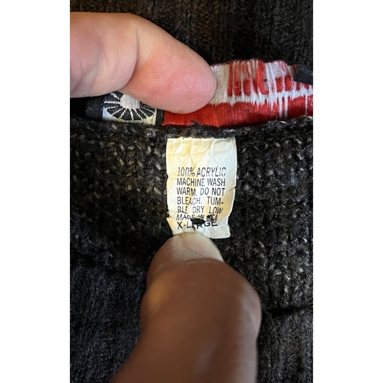 Akademiks VINTAGE Akademiks Sweater Mens 3XL Brown Striped Pullover Crew Neck Oversized 90s Hip Hop Retro Knit Size US XXL / EU 58 / 5 - 5 Thumbnail