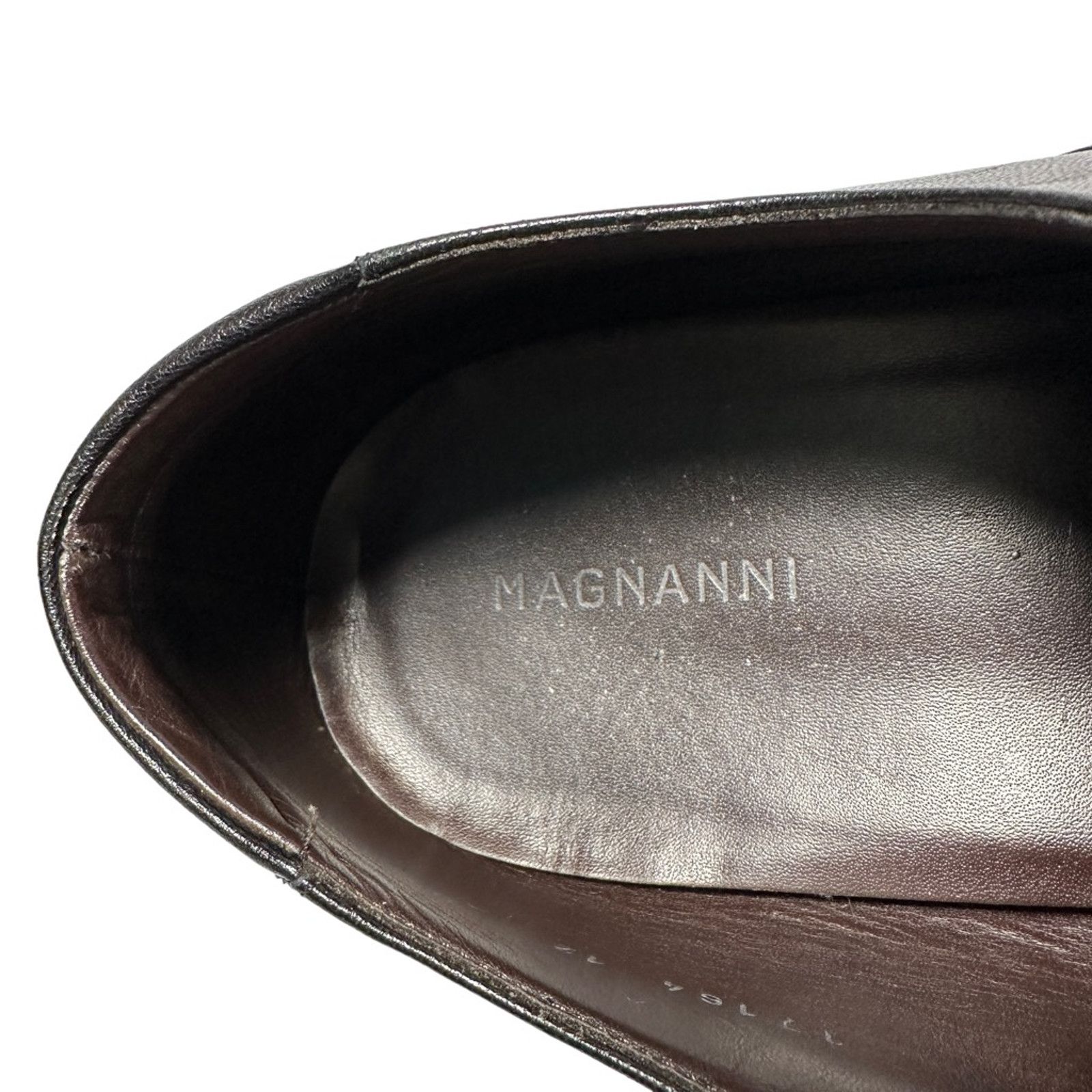 Magnanni Magnanni Oxford Dress Shoes Black Leather Lace Up 12 M Size US 12 / EU 45 - 7 Thumbnail
