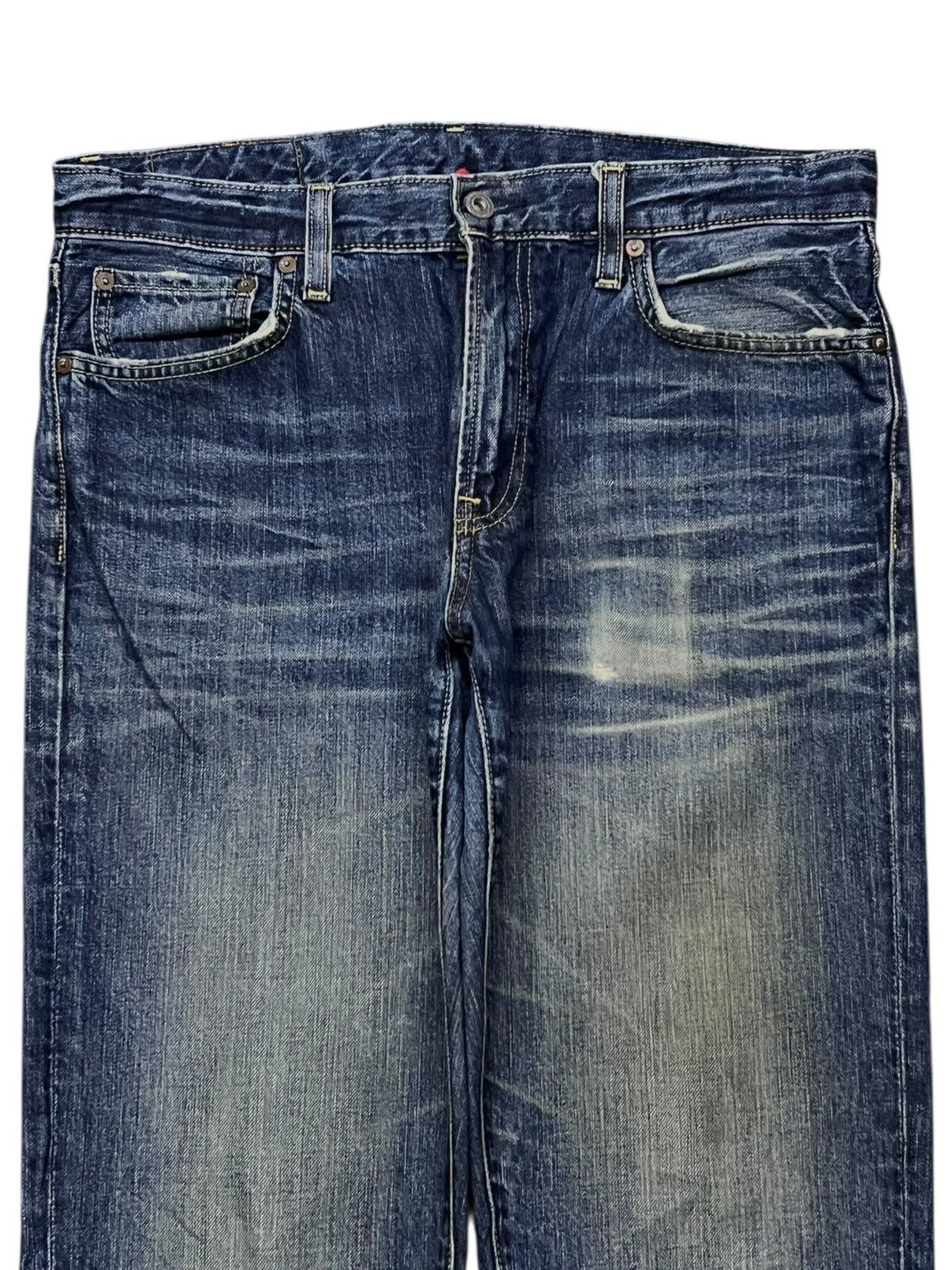 Uniqlo Vintage Uniqlo UJ S002 Japan - Faded Wash, Distressed Denim Size US 34 / EU 50 - 4 Thumbnail