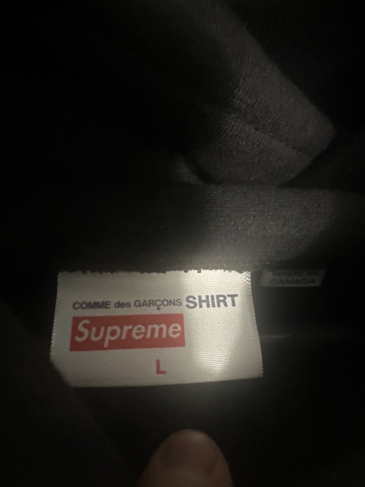 Comme des Garcons Supreme cdg shirt box logo hooded sweatershirt Size US L / EU 52-54 / 3 - 4 Thumbnail