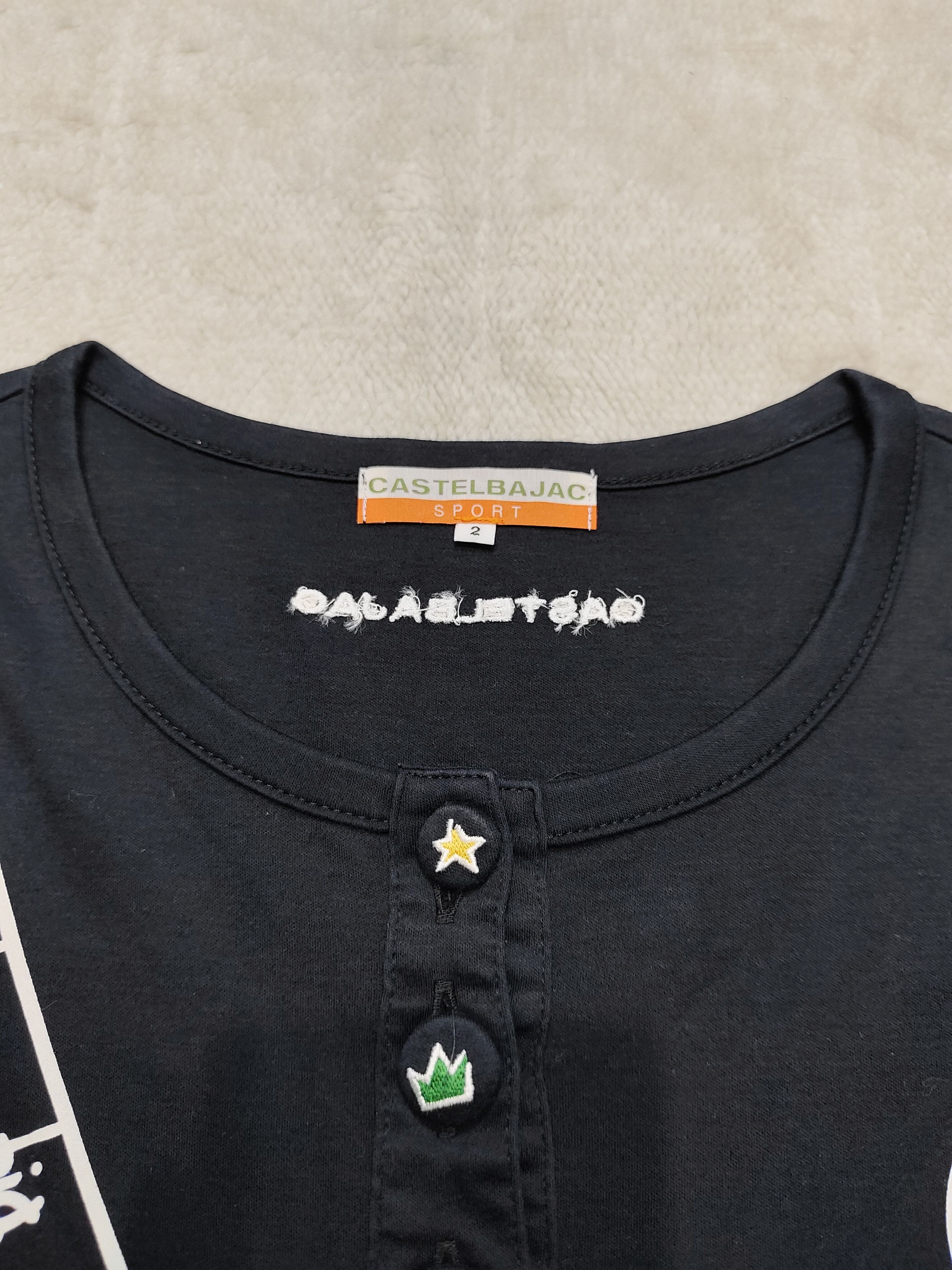 Jean Charles De Castelbajac Vtg Castelbajac Sport💥 Slingbag Graphic Long Sleeve Size M / US 6-8 / IT 42-44 - 4 Thumbnail