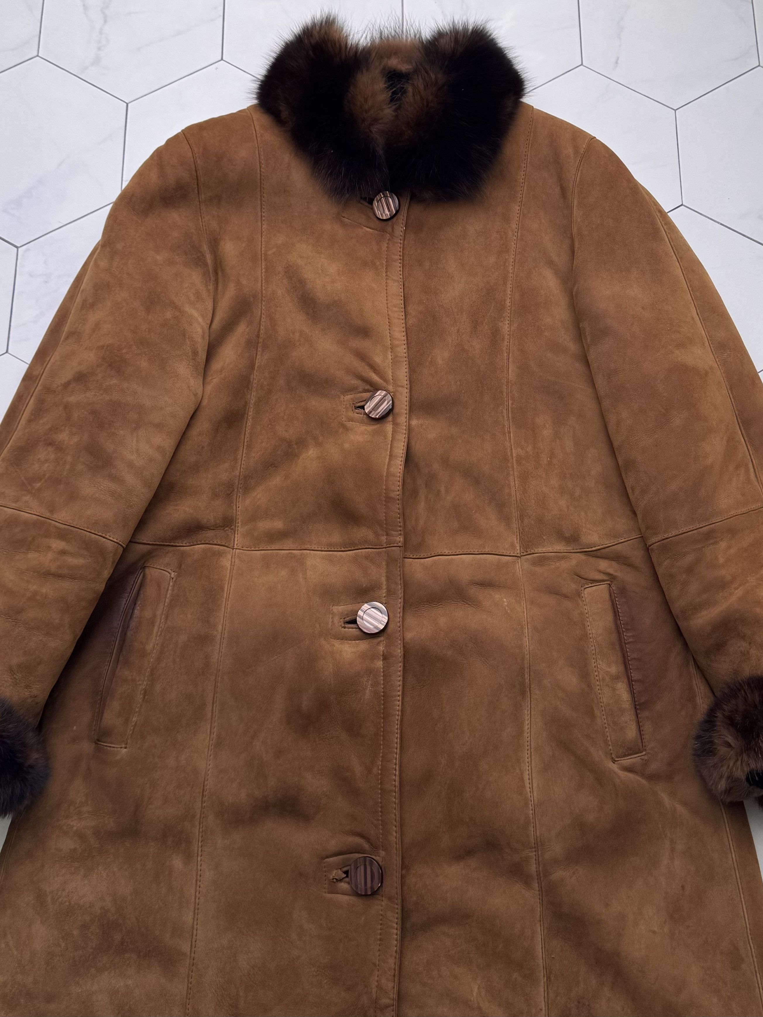 Vintage Vintage Real Sheepskin Coat Shearling Leather Luxury Winter Size M / US 6-8 / IT 42-44 - 6 Thumbnail