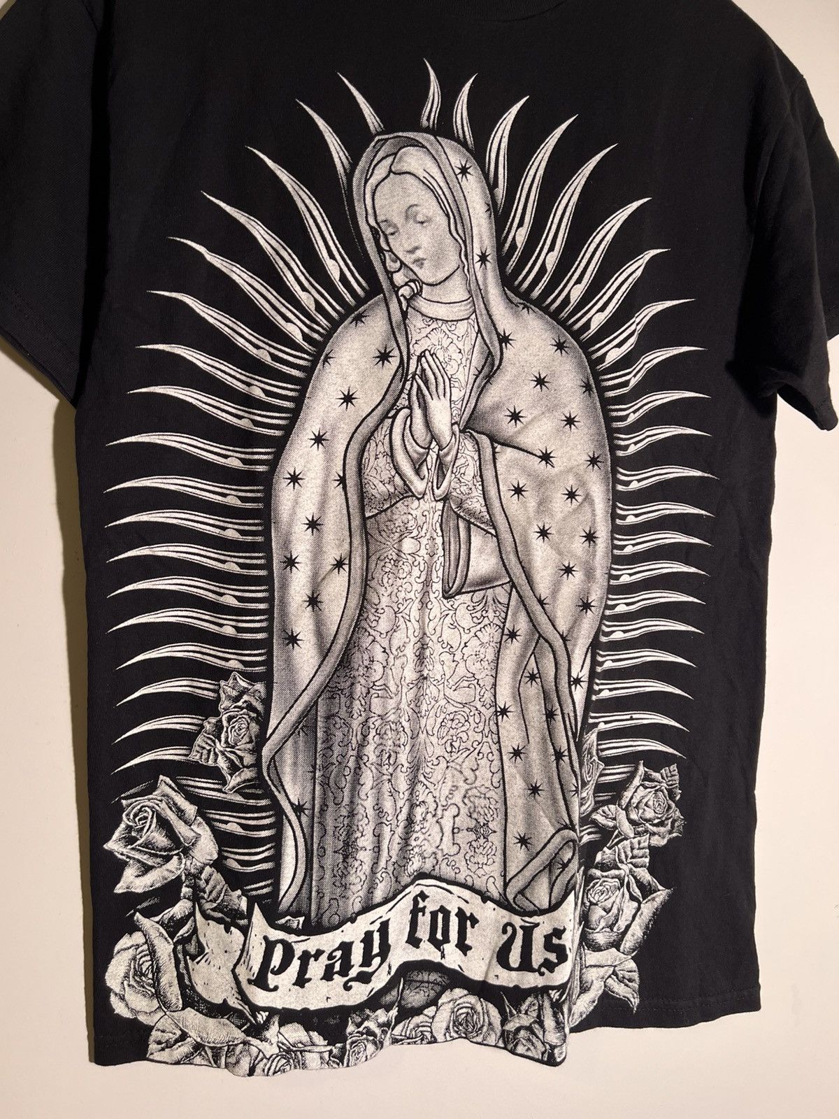 Vintage Y2K 2000’s VTG Vintage Pray For Us Mother Mary Christ Shirt Size US M / EU 48-50 / 2 - 4 Thumbnail