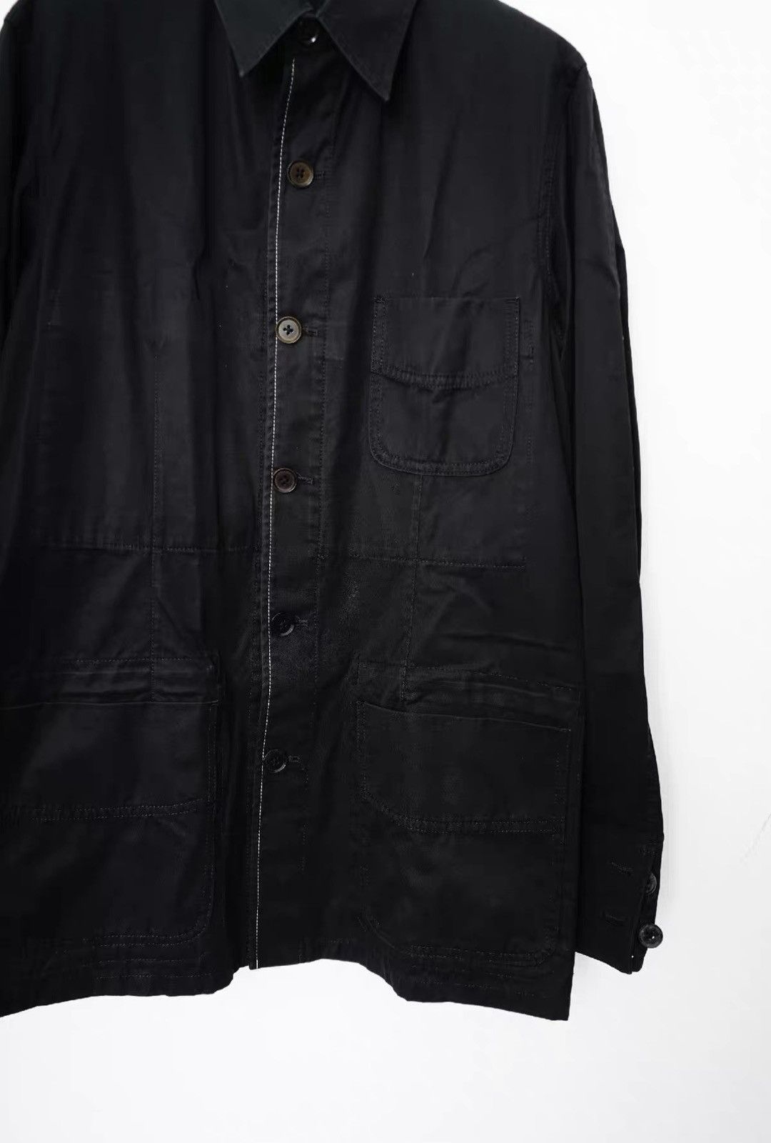 Yohji Yamamoto Yohji Yamamoto Stitch Detail Three-Pocket Jacket Size US L / EU 52-54 / 3 - 4 Thumbnail