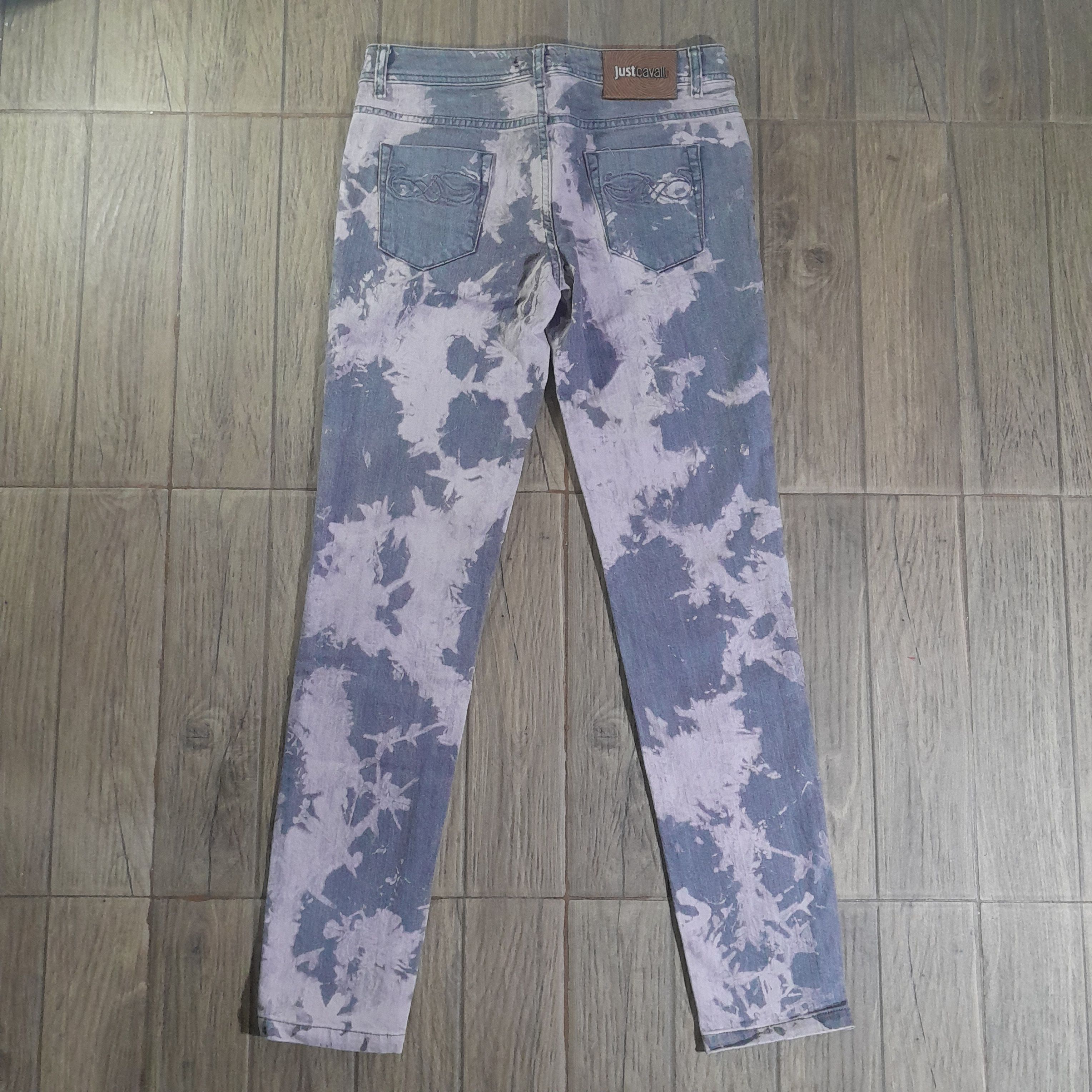 Just Cavalli 2000s Just Cavalli Printed Sky Pants Size 30" Size 30" / US 8 / IT 44 - 9 Thumbnail