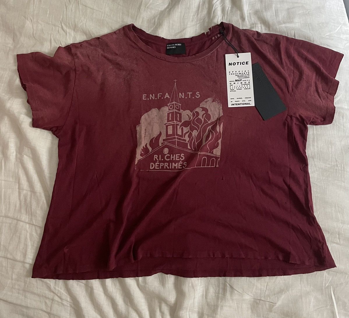 Enfants Riches Deprimes Burning Church Tee 2XL