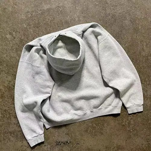 Handmade × Japanese Brand Hoodie Gray washed retro solid color loose cool hoodie y2k Size US M / EU 48-50 / 2 - 4 Thumbnail