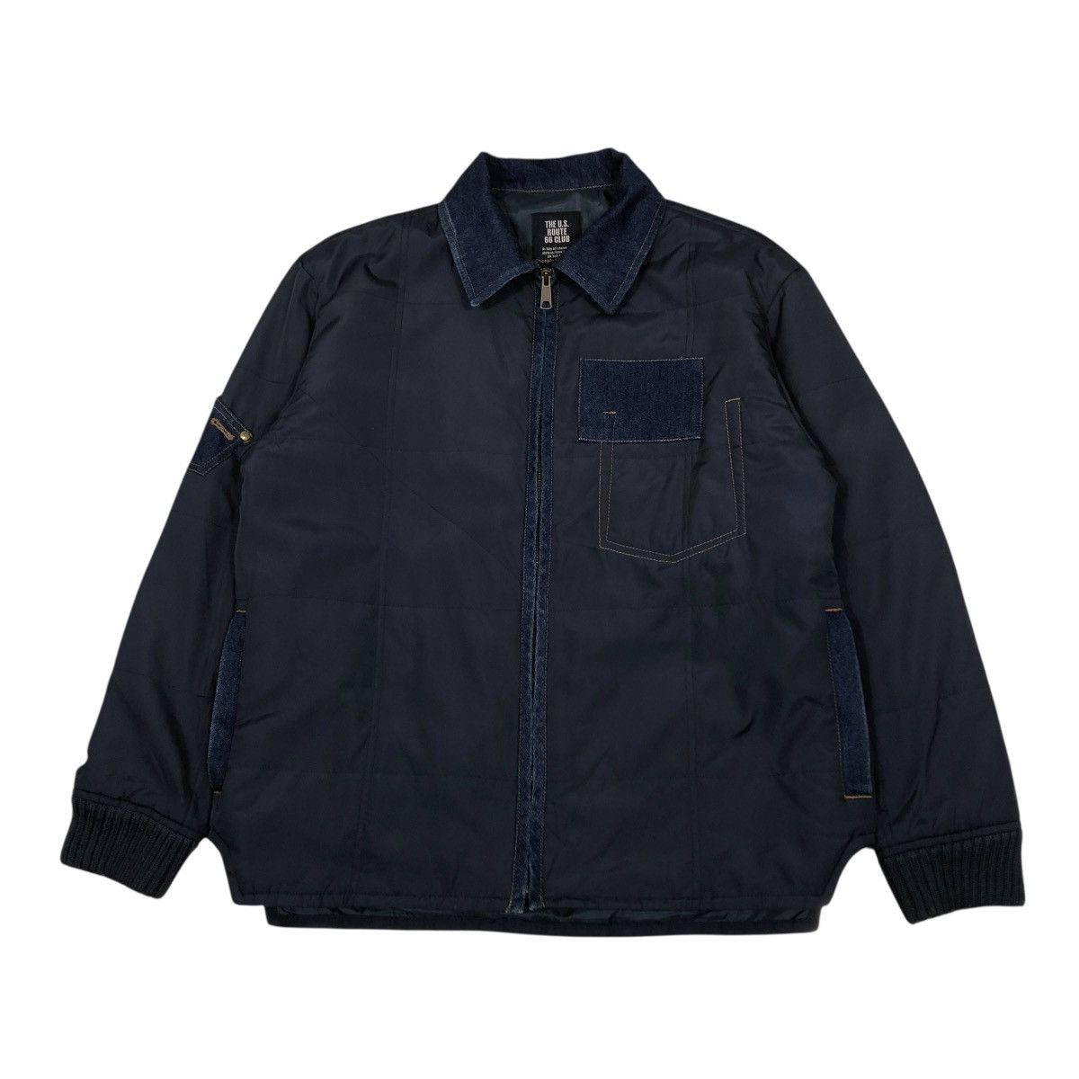 Japanese Brand 🔥VTG BOMBER JACKET ROUTE 66 CLUB BONDAGE BIKER ISSEY MIYAKE Size US L / EU 52-54 / 3 - 1 Thumbnail