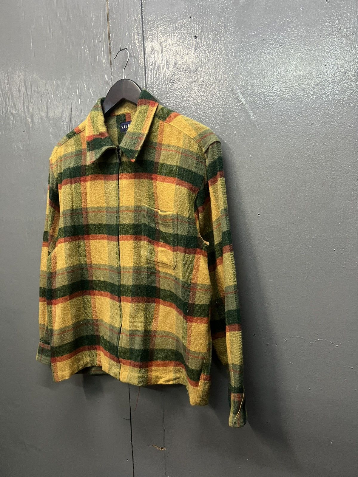 Vintage Visby Wool Tartan Zipper Jacket Size US M / EU 48-50 / 2 - 3 Thumbnail