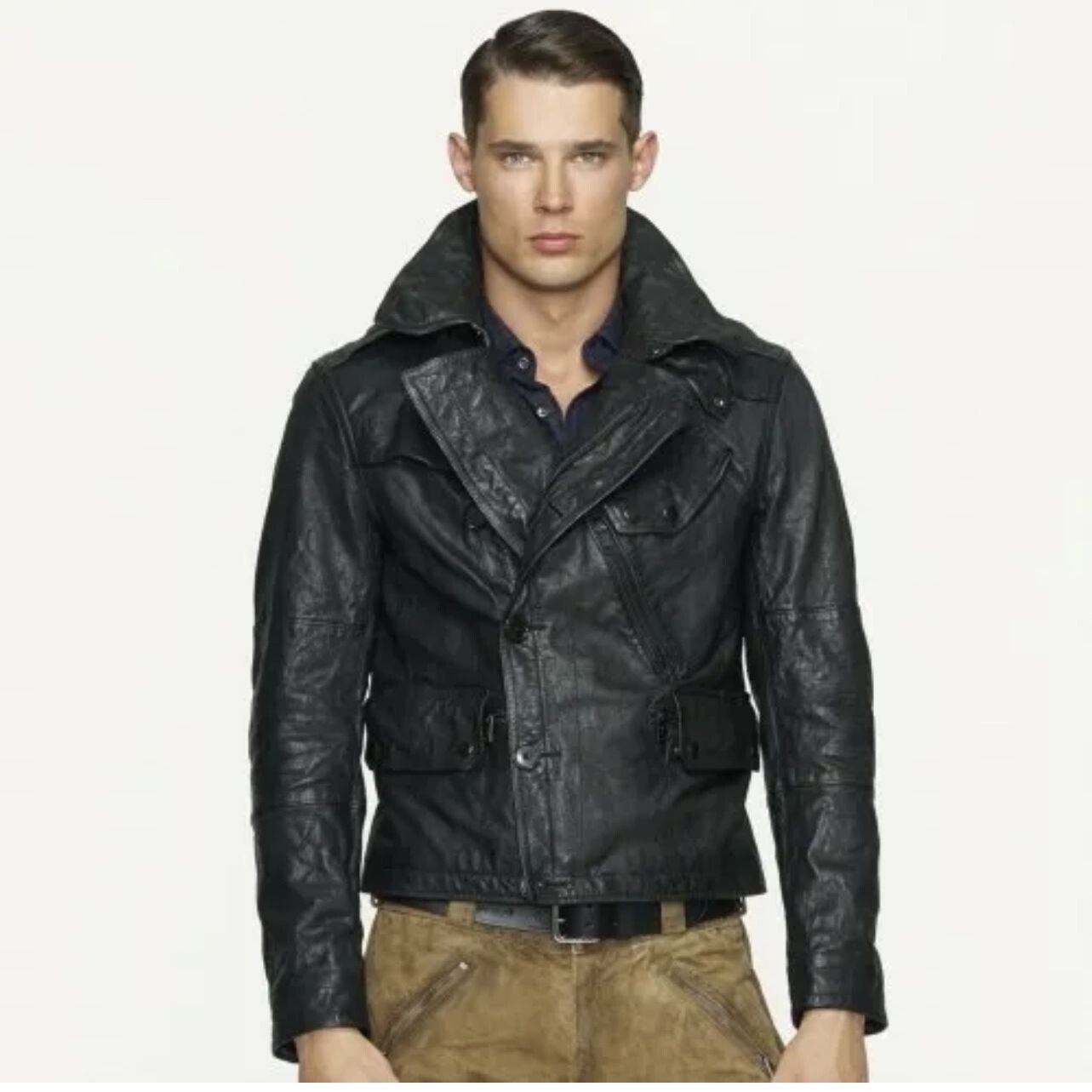 Ralph Lauren Black Label Ralph Lauren Black Label Leather Jacket Size US XL / EU 56 / 4 - 1 Thumbnail