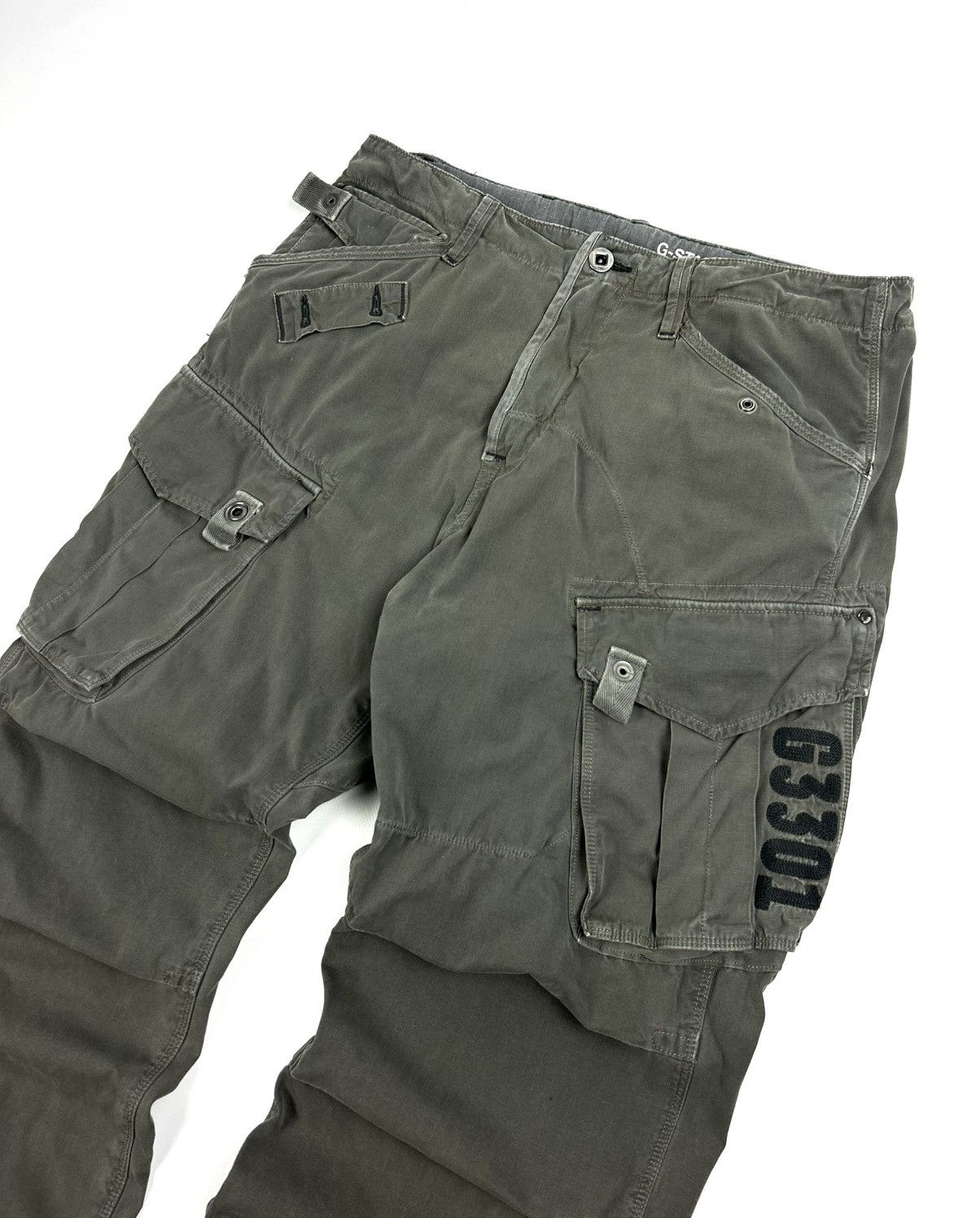 G-Star Vintage G-star Raw 3301 Cargo Pants Grey Japanese Y2K Size US 32 / EU 48 - 5 Thumbnail