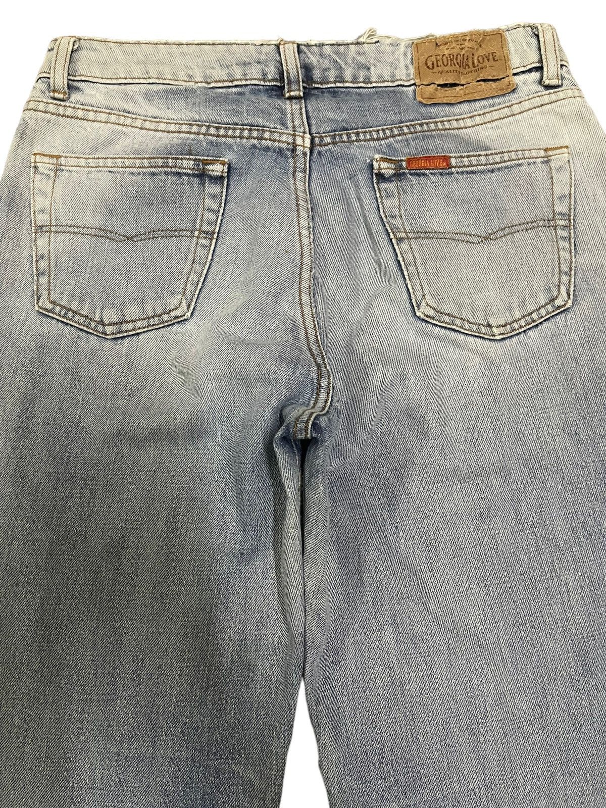 If Six Was Nine Vintage Japanese Brand Blue Wash Flare Jeans Size US 30 / EU 46 - 4 Thumbnail