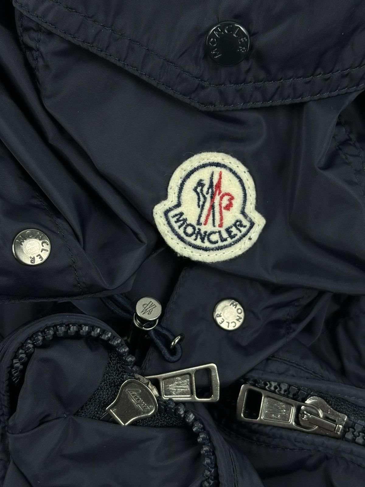 Moncler RARE ROY Front Patch Pocket Nylon Rain Hooded Jacket Bomber Windbreaker Size US M / EU 48-50 / 2 - 20 Thumbnail