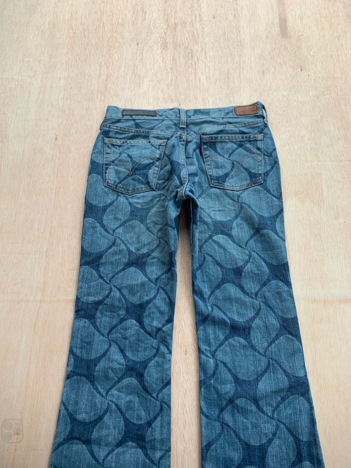 Hysteric Glamour × Japanese Brand Flare Jeans Levis All Over Print Denim Bootcut Size 30" / US 8 / IT 44 - 4 Thumbnail