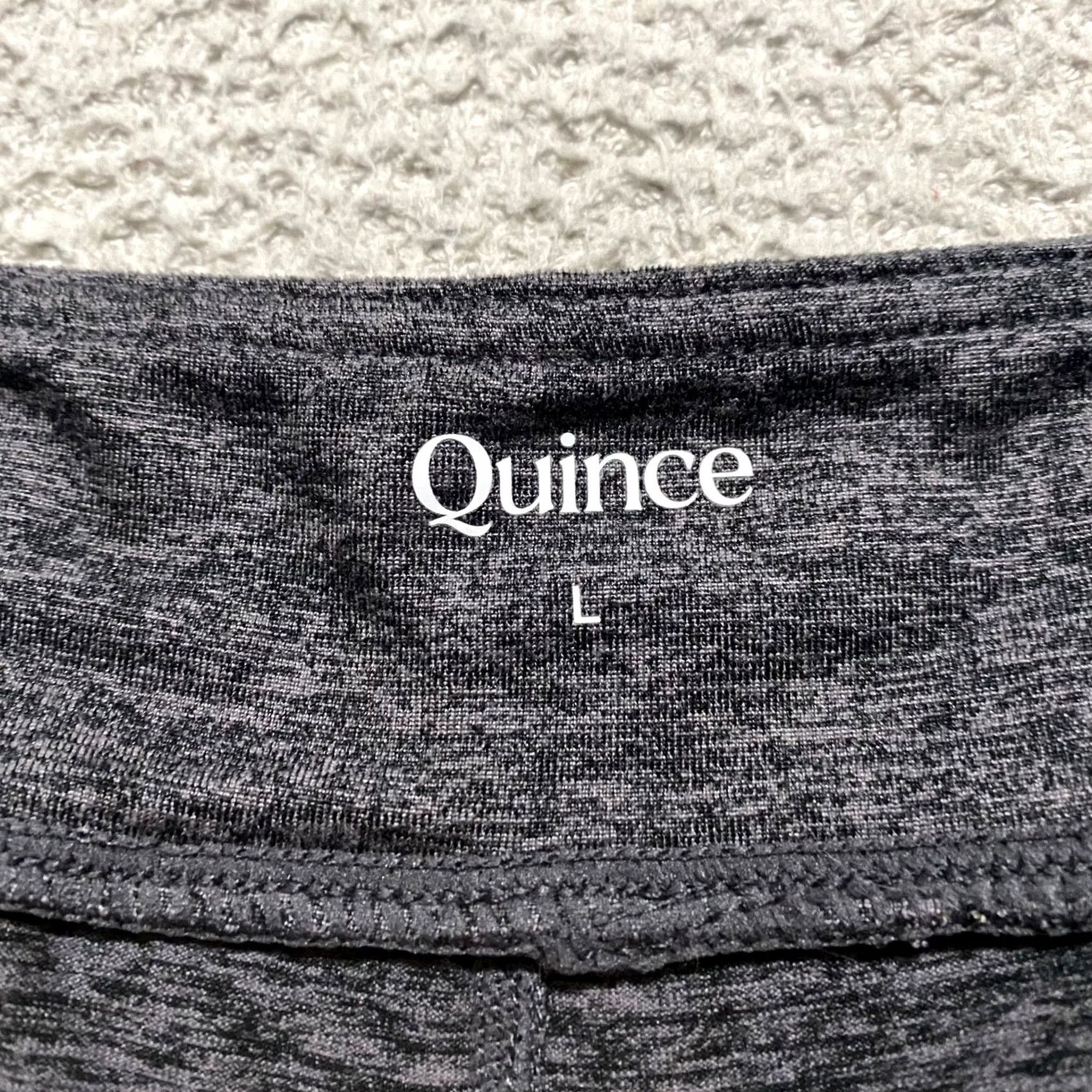 Quince Quince Skort Women's Large Heather Gray Ultra Soft Side Slit Short Polyester Pull On Casual Size L Gray 90s? Size 36" / US 14 / IT 50 - 3 Thumbnail