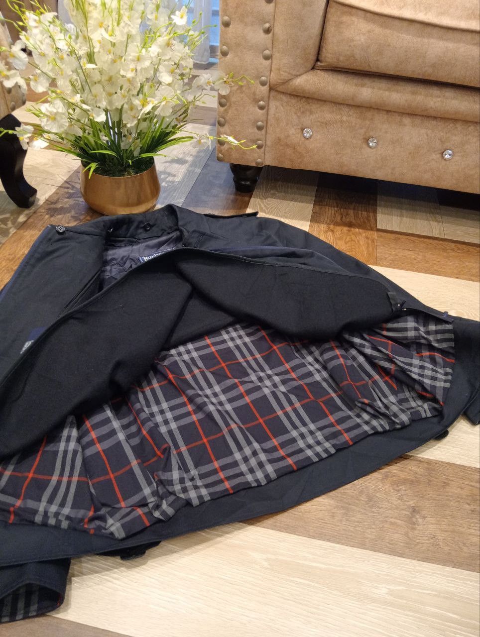 Burberry Prorsum VINTAGE BURBERRYS COTTON POLY TRENCH JACKET - NAVY Size US L / EU 52-54 / 3 - 13 Thumbnail