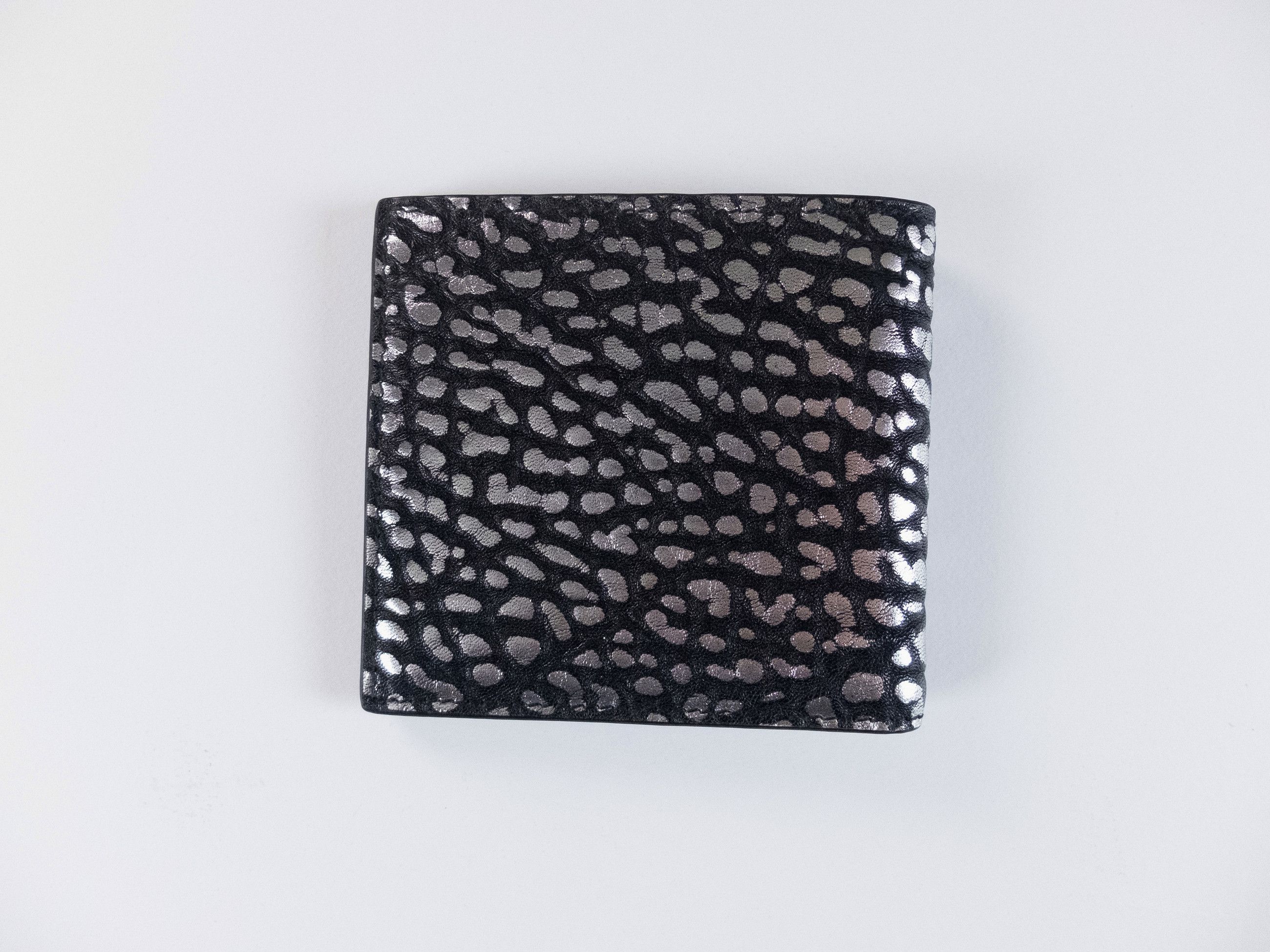 Alexander McQueen ALEXANDER MCQUEEN black silver leopard emboss leather wallet Size ONE SIZE - 2 Thumbnail