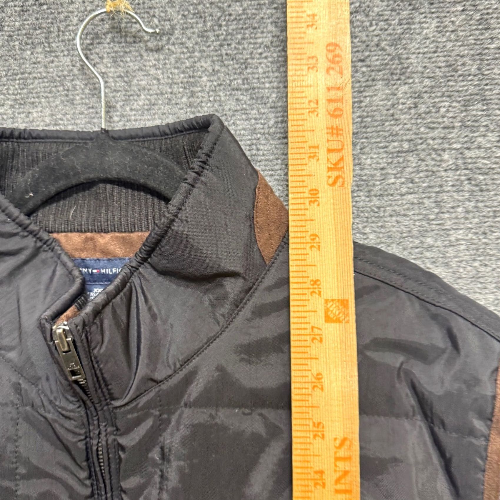 Tommy Hilfiger Tommy Hilfiger Puffer Vest Jacket Black 2XLT Men Nylon Plaid Lined Outdoor Big & Tall Size US XXL / EU 58 / 5 - 5 Thumbnail