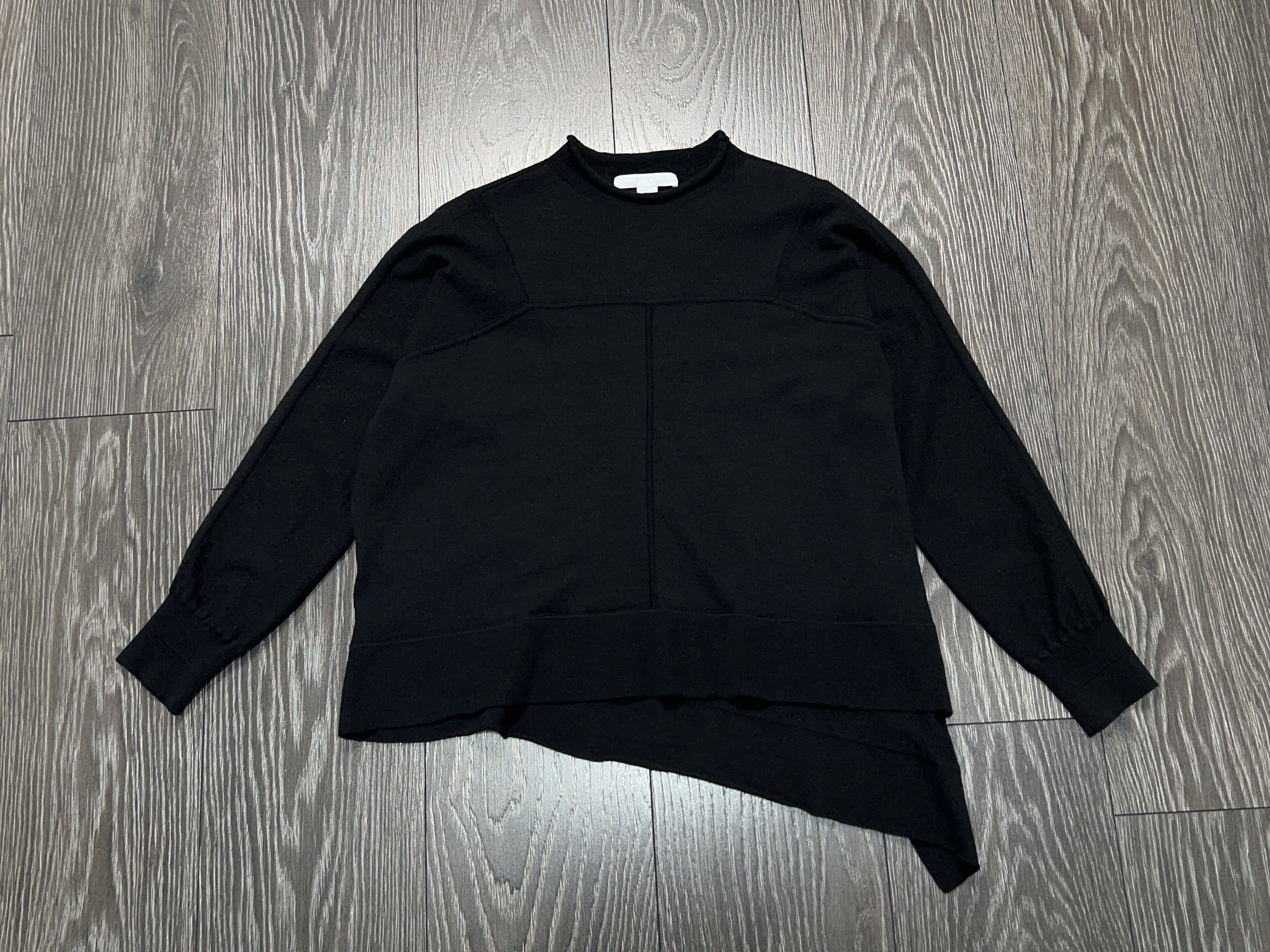 Alexander Wang Assymetrical Sweater Jumper Pullover Wool Black Size M Size M / US 6-8 / IT 42-44 - 1 Thumbnail