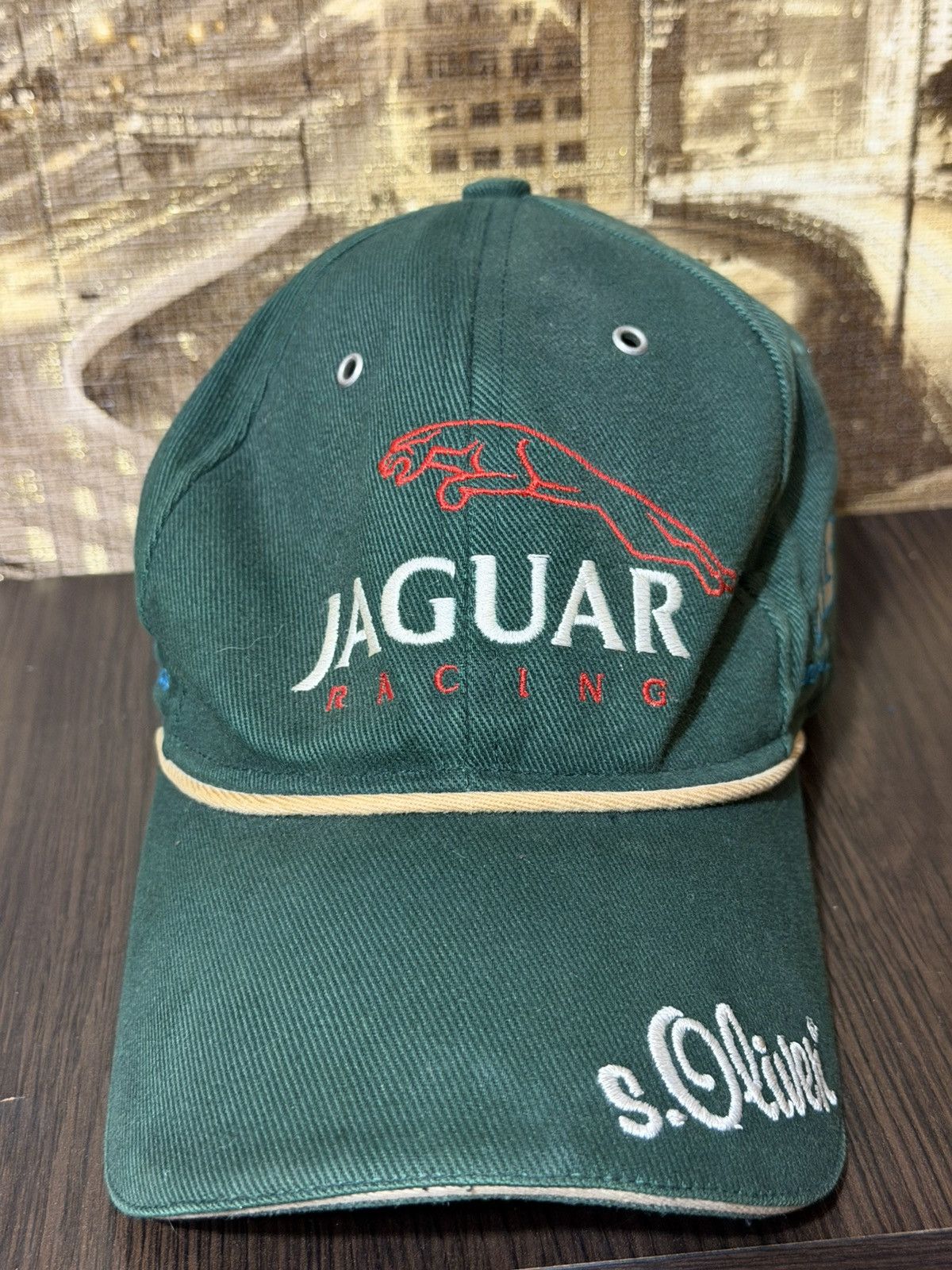 s.Oliver Very Rare Jaguar Cap One Size Men's Green Racing Summer Car Size ONE SIZE - 2 Thumbnail