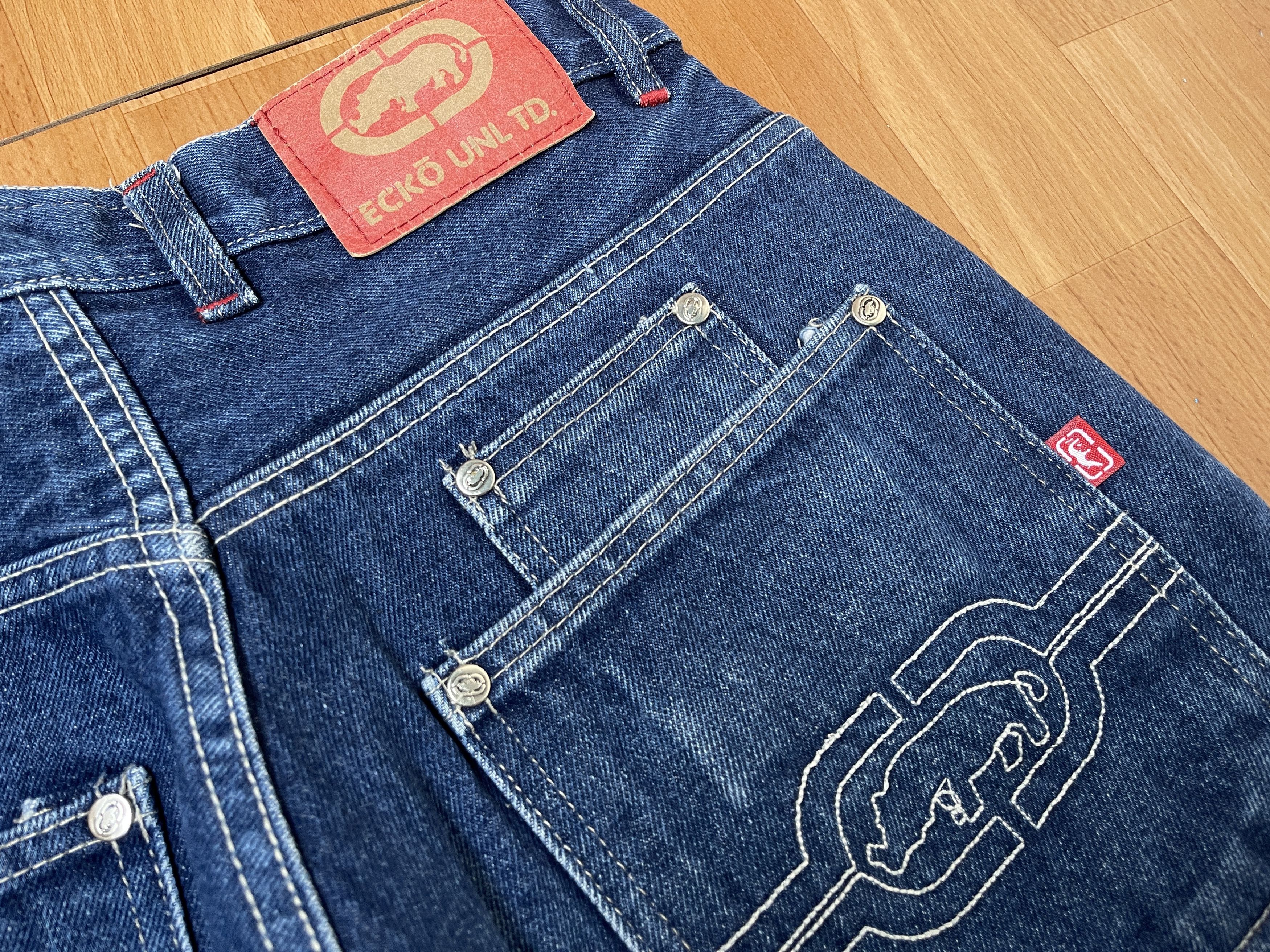 Ecko Unltd. Ecko Unltd jeans, baggy, vintage 90s hip hop skater Y2K W 30 Size US 30 / EU 46 - 8 Thumbnail