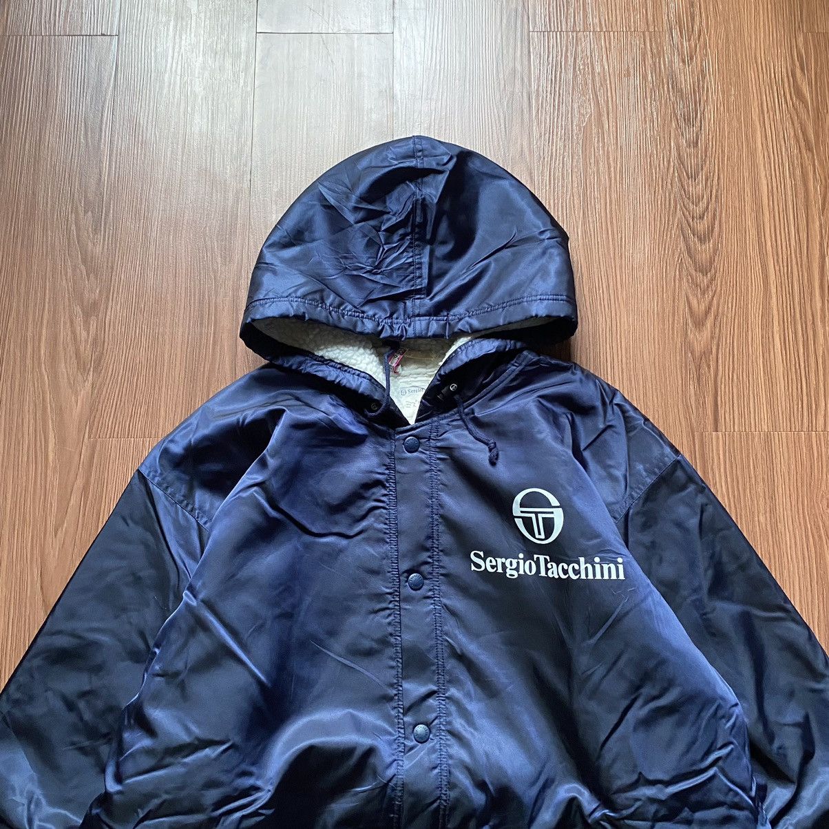 Gosha Rubchinskiy × Sergio Tacchini Vintage sergio tacchini heavy coat jacket sherpa Size US L / EU 52-54 / 3 - 5 Thumbnail