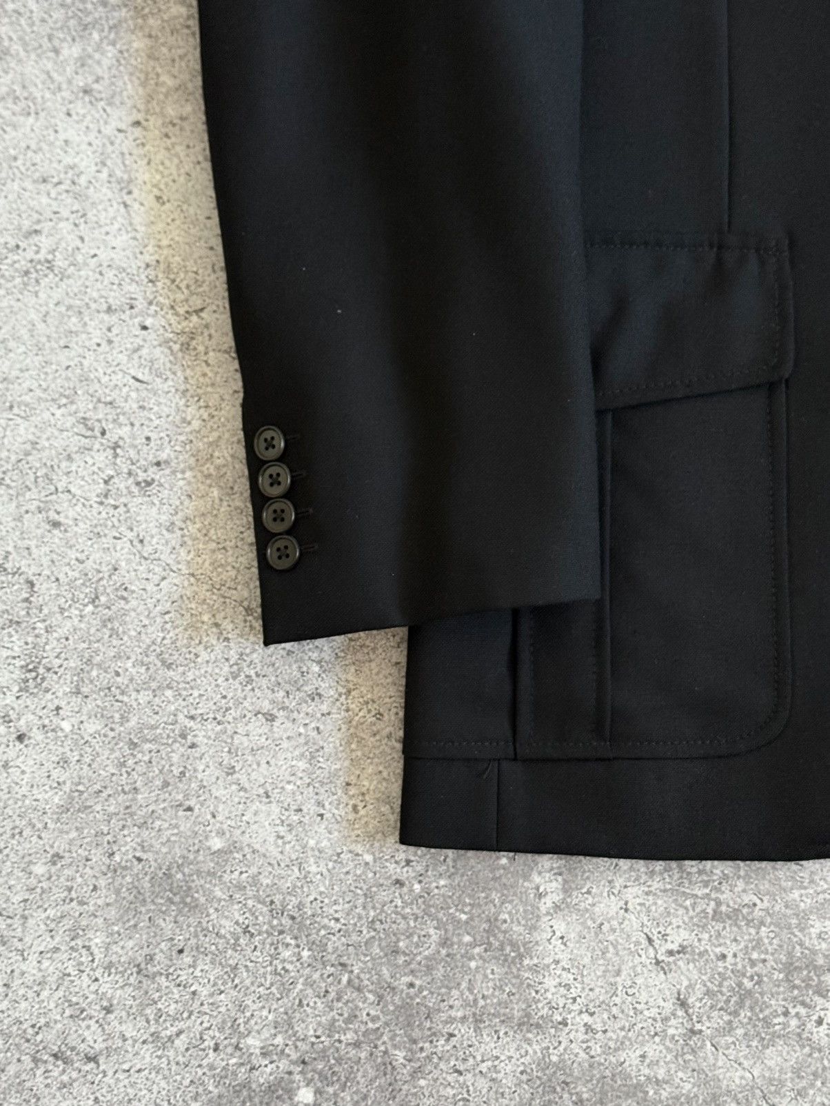 Francesco Smalto Vintage Francesco Smalto Paris Tailored Wool Safari Jacket Size 50R - 9 Thumbnail
