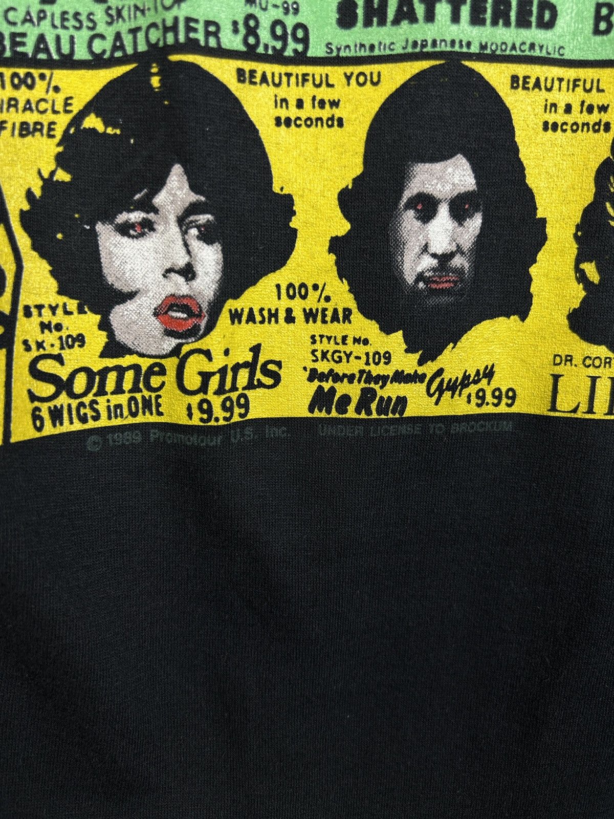 Band Tees 80s Vintage 1989 Rolling Stones Some Girls NA Tour T-Shirt Size US XL / EU 56 / 4 - 5 Thumbnail