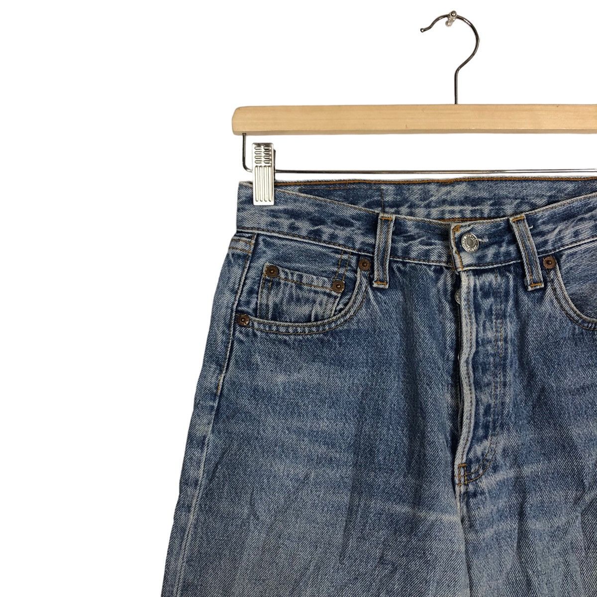 Levi's 🔥90’s VINTAGE LEVIS 501 DISTRESSED DENIM JEANS Size US 26 / EU 42 - 6 Thumbnail
