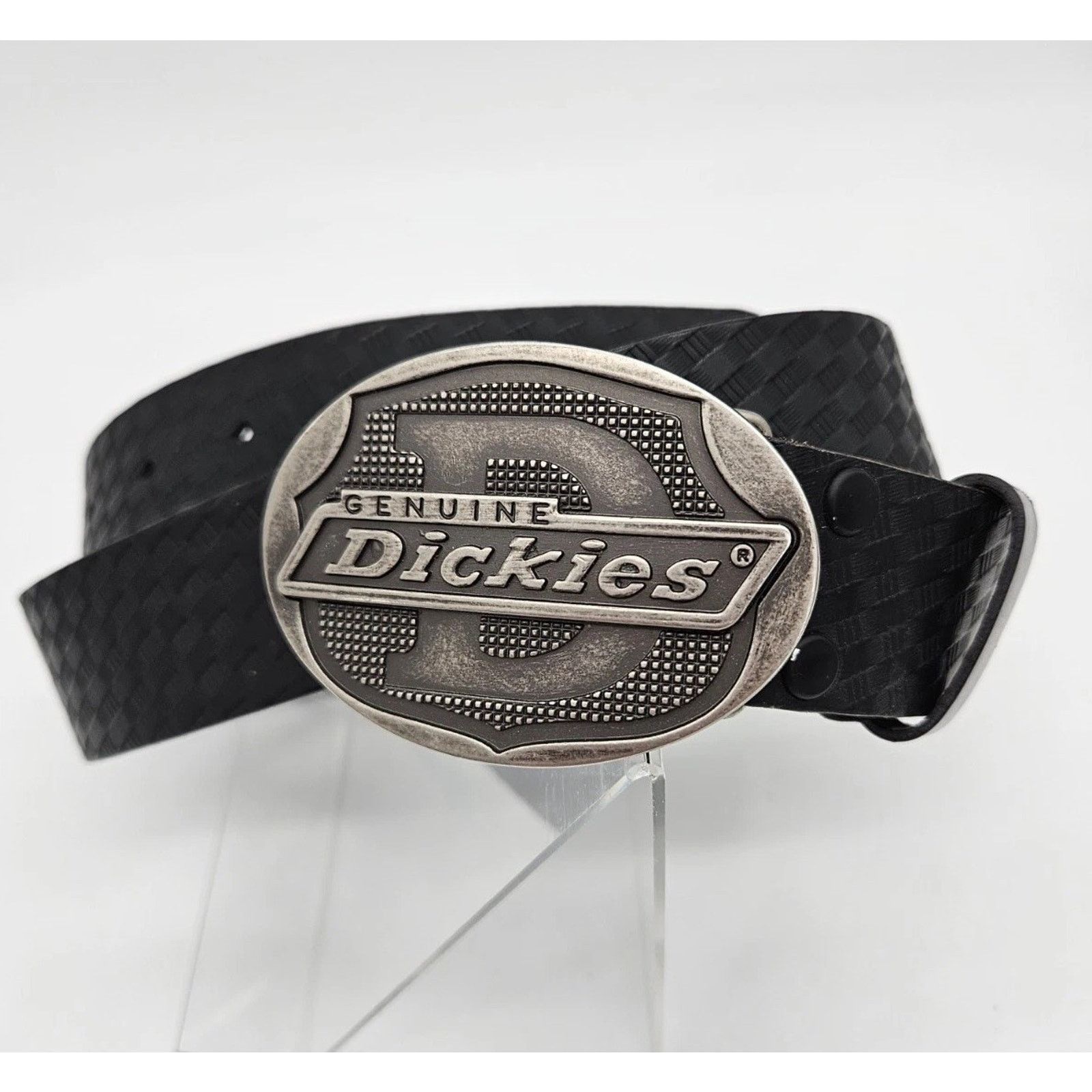 Dickies Dickies Men's Black Leather Work Belt L 38-40 Buckle Size 38 - 1 Thumbnail