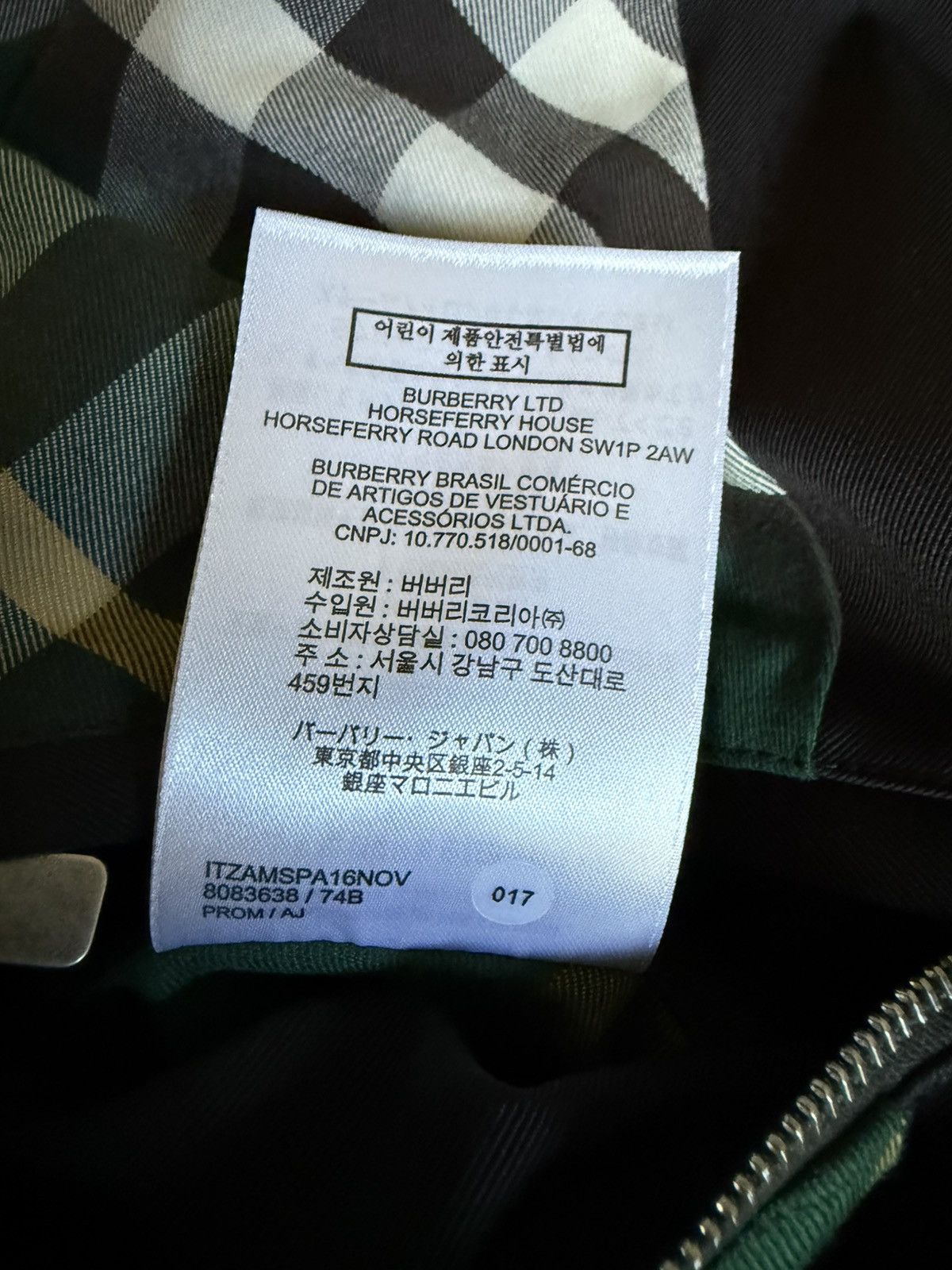 Burberry Check Lined Zip Up Jacket Size US M / EU 48-50 / 2 - 17 Thumbnail