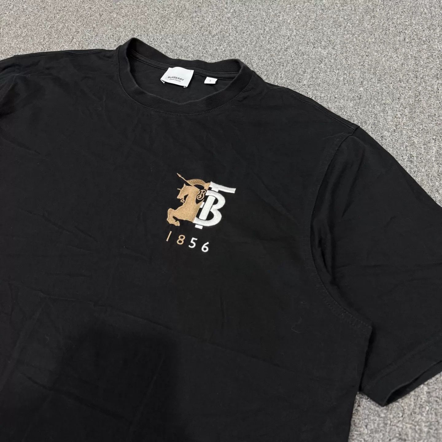 Burberry Burberry TB logo SS black L mint Size L / US 10 / IT 46 - 3 Thumbnail