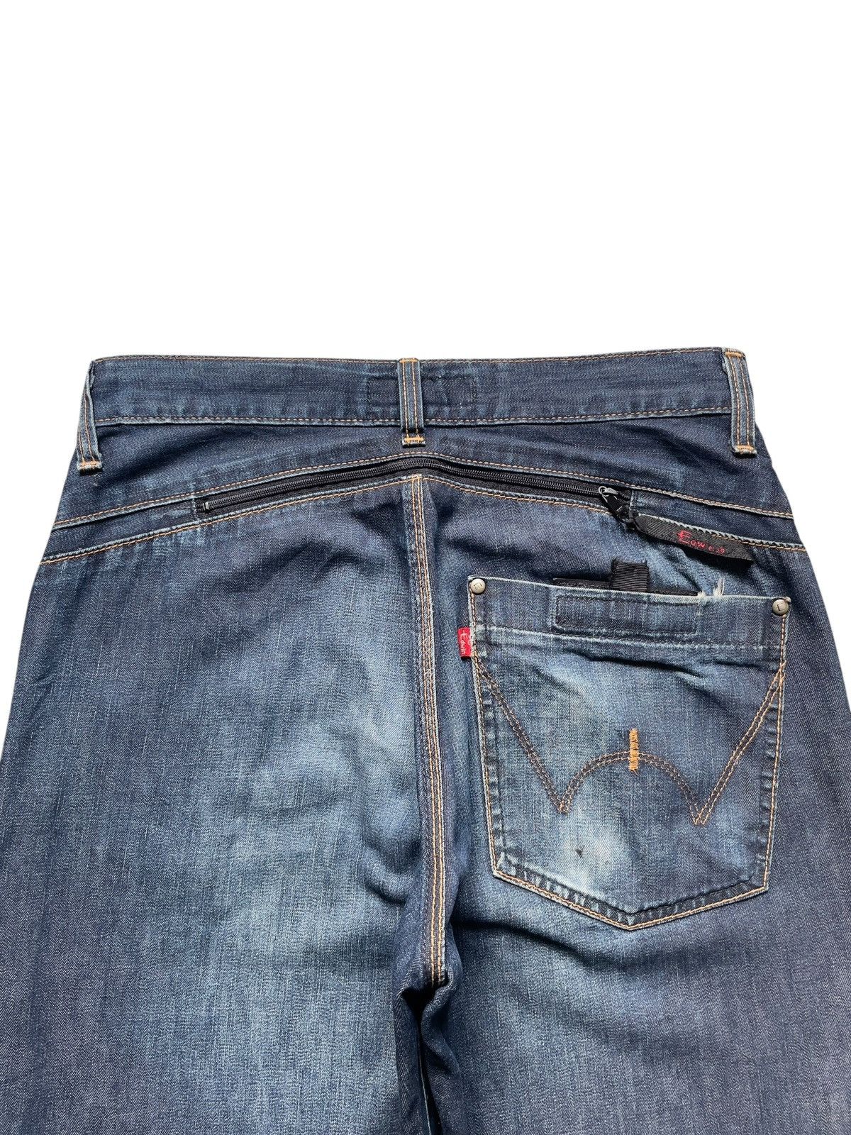 Edwin Vintage Japanese Edwin E Function Blue Wash Loose Baggy Jean Size US 28 / EU 44 - 8 Thumbnail