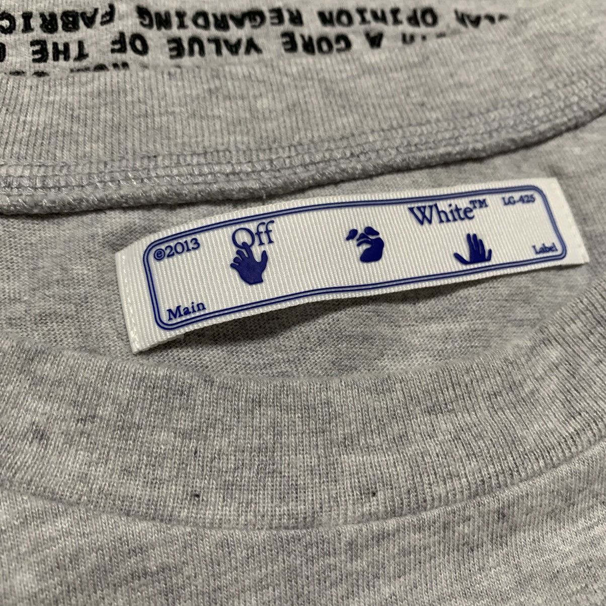 Off-White Off White Large Trellis Worker Grey Tee Virgil Abloh Size US M / EU 48-50 / 2 - 4 Thumbnail