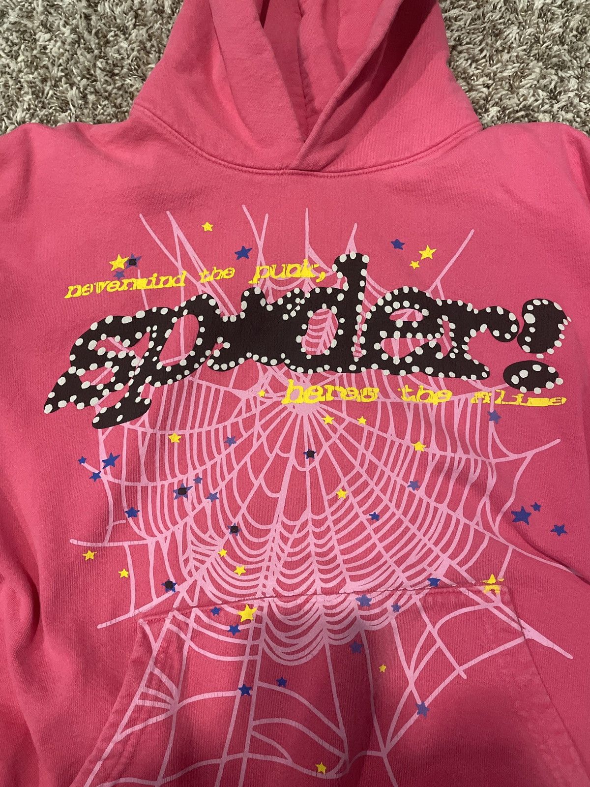 Sp5der Pink Sp5der hoddie Size US M / EU 48-50 / 2 - 2 Thumbnail