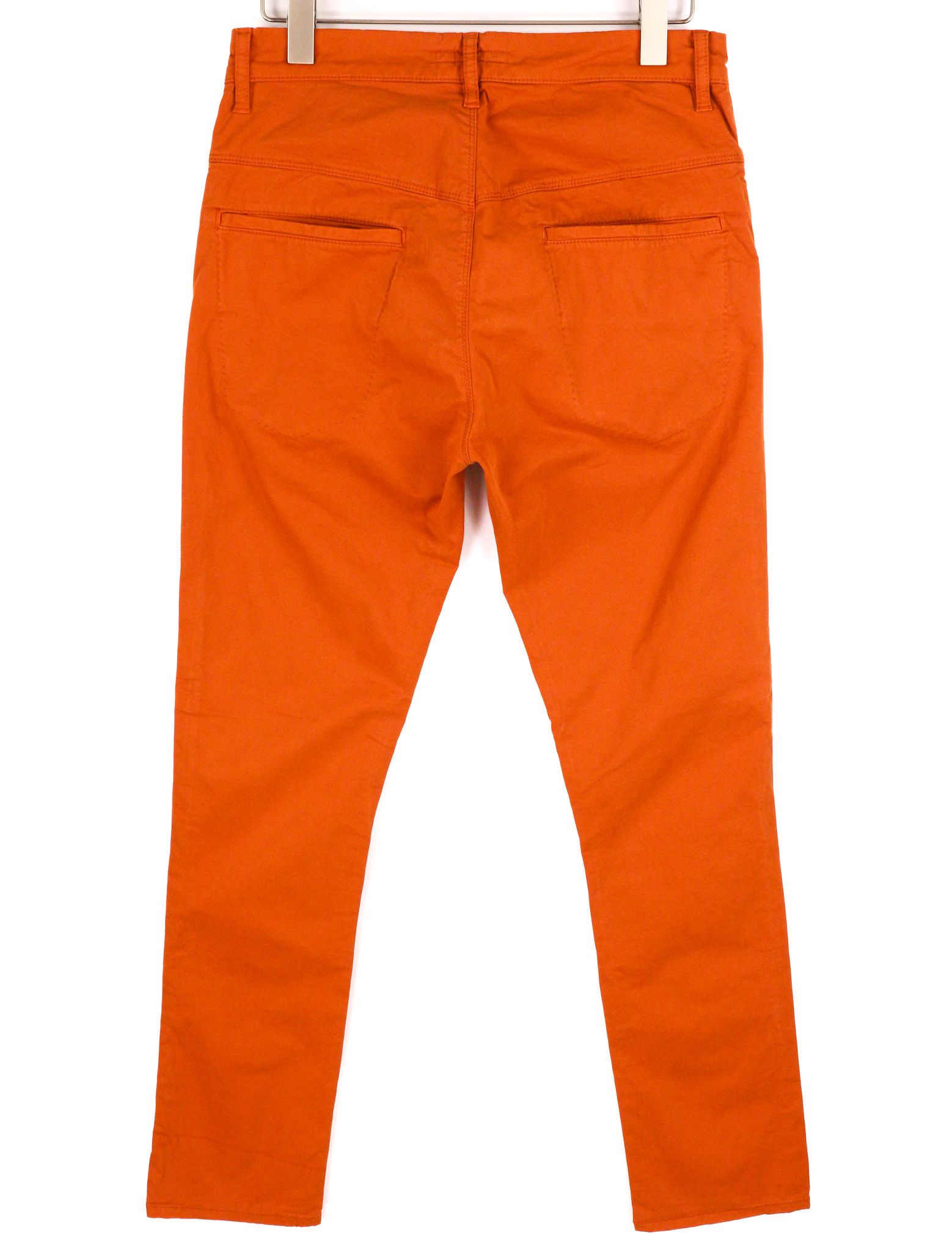 Nudie Jeans KHAKI SLIM W31/L32 Organic Warm Orange Zip Chino 82560 Size US 31 - 2 Thumbnail