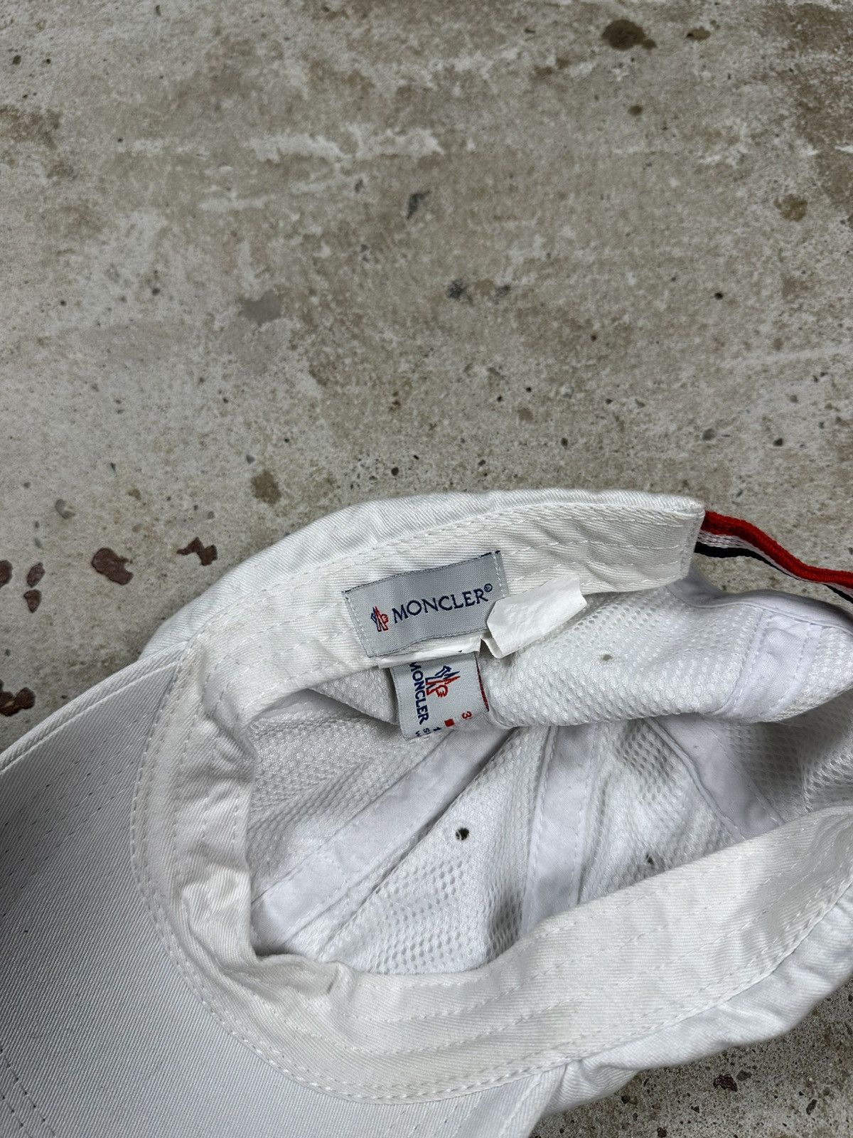 Moncler Vintage Y2K Moncler White Hat Cap Logo Size ONE SIZE - 10 Thumbnail