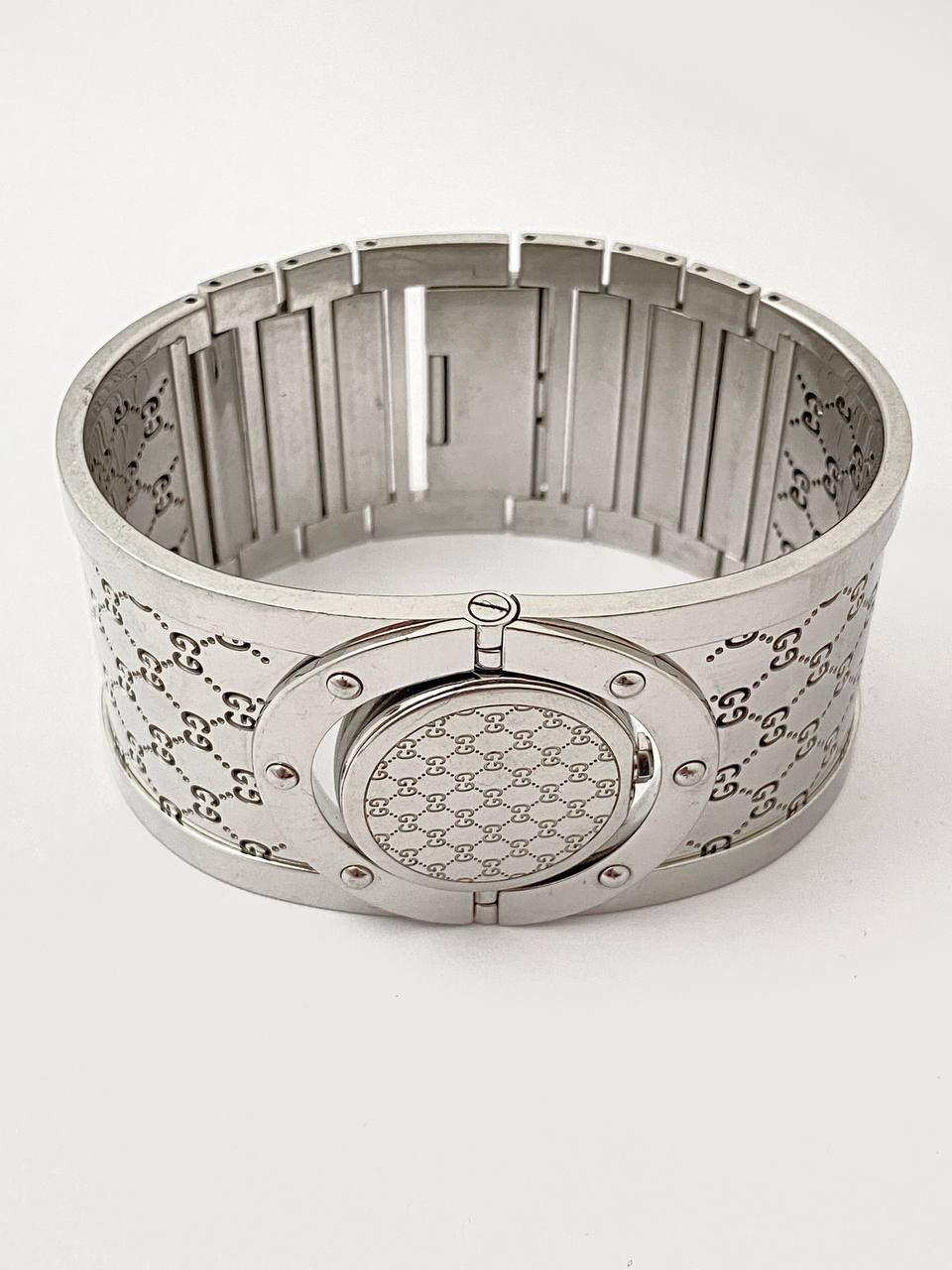 Gucci Gucci GG Logo Twirl Steel Quartz Bracelet Wrist Watch Y2K Size ONE SIZE - 3 Thumbnail