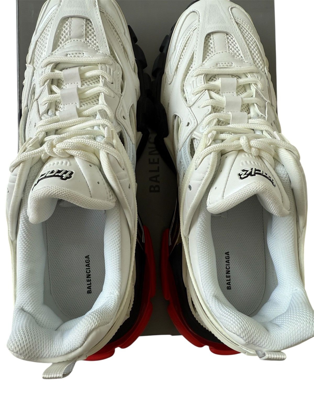 Balenciaga Balenciaga Track 2.0 White/ Red Size US 12 / EU 45 - 7 Thumbnail