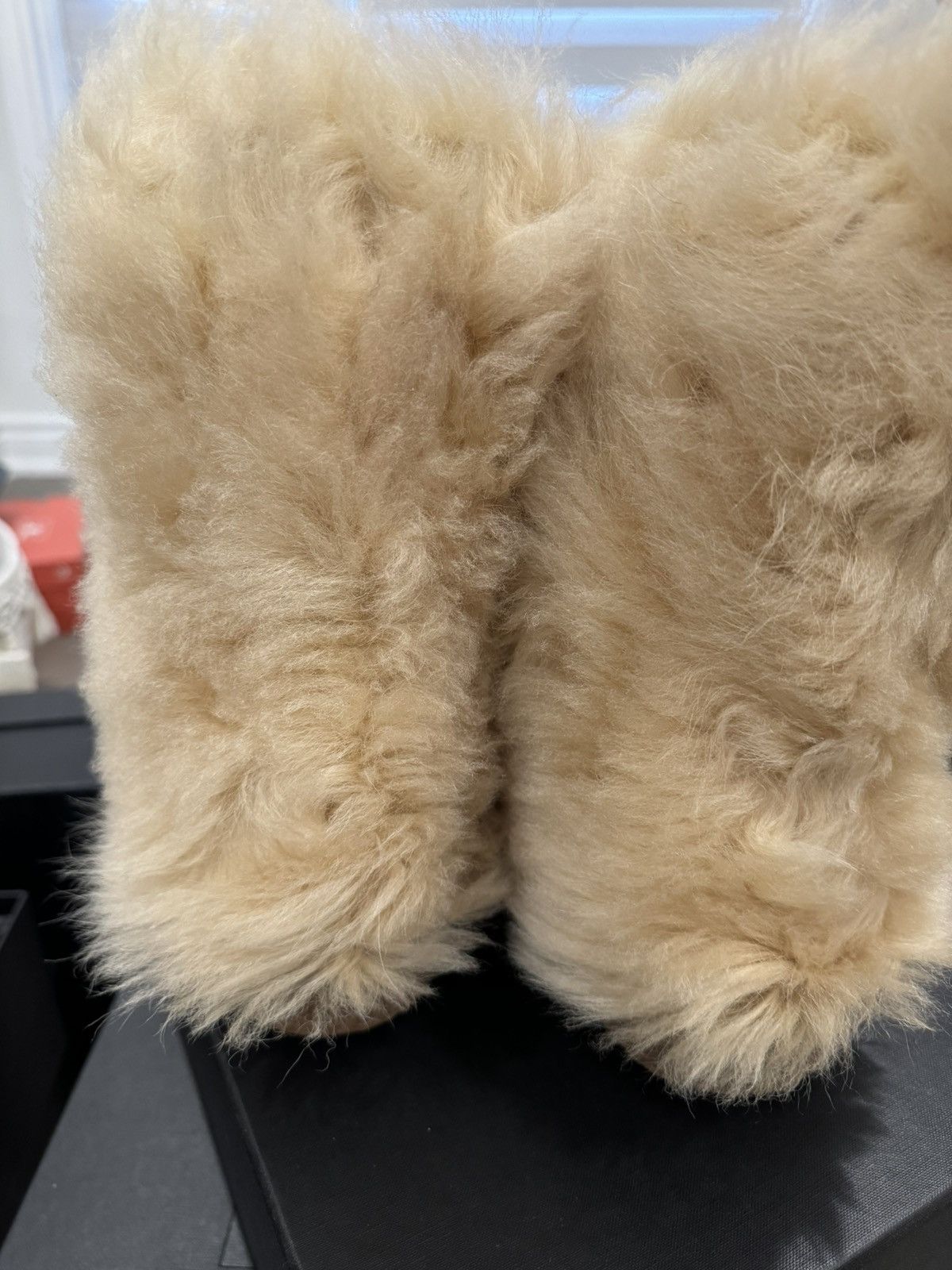 Saint Laurent Paris Saint Laurent NEW Furry Lamb Fur Boots Size 46 Size US 9 / EU 42 - 5 Thumbnail