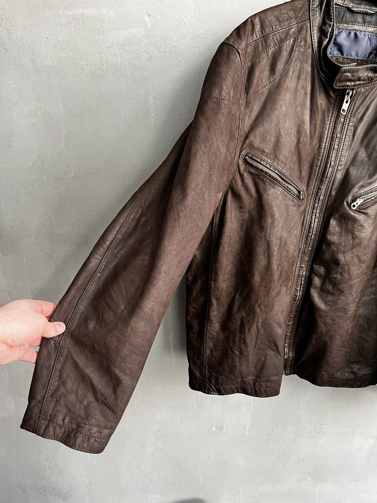 Gap × Vintage Gap biker leather jacket Size US XL / EU 56 / 4 - 8 Thumbnail