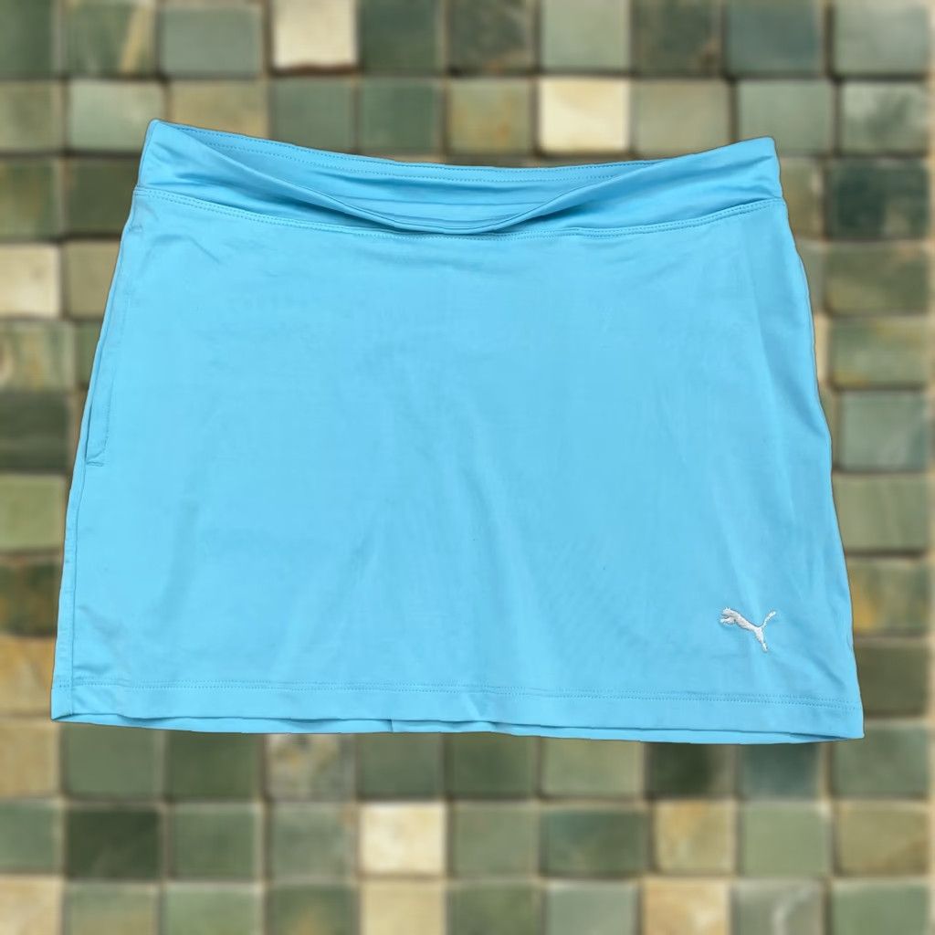 Puma Puma Tennis Skirt Women's Large Neon Blue Golf 80's Gorpcore Athleisure Preppy Size 36" / US 14 / IT 50 - 1 Thumbnail