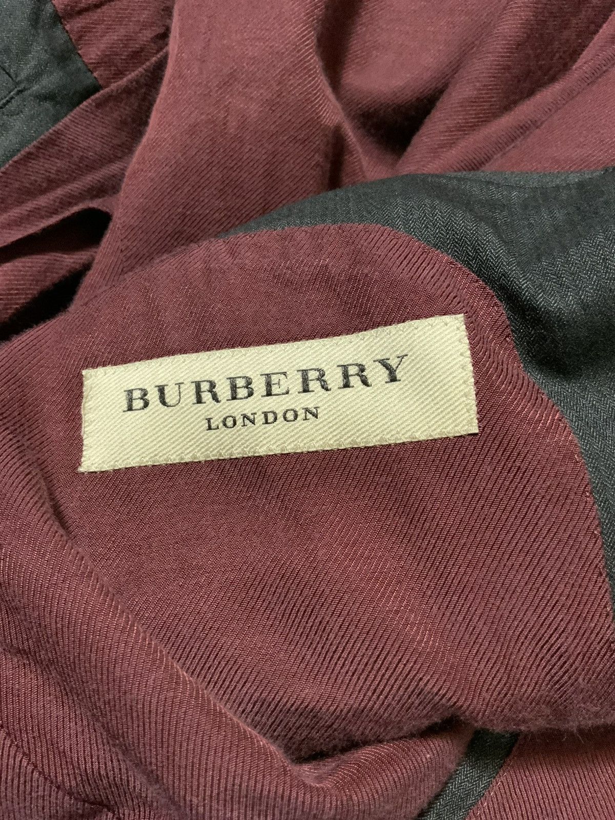 Burberry Burberry London Made In Italy Wool Two Button Blazer Jacket Size 52R - 4 Thumbnail