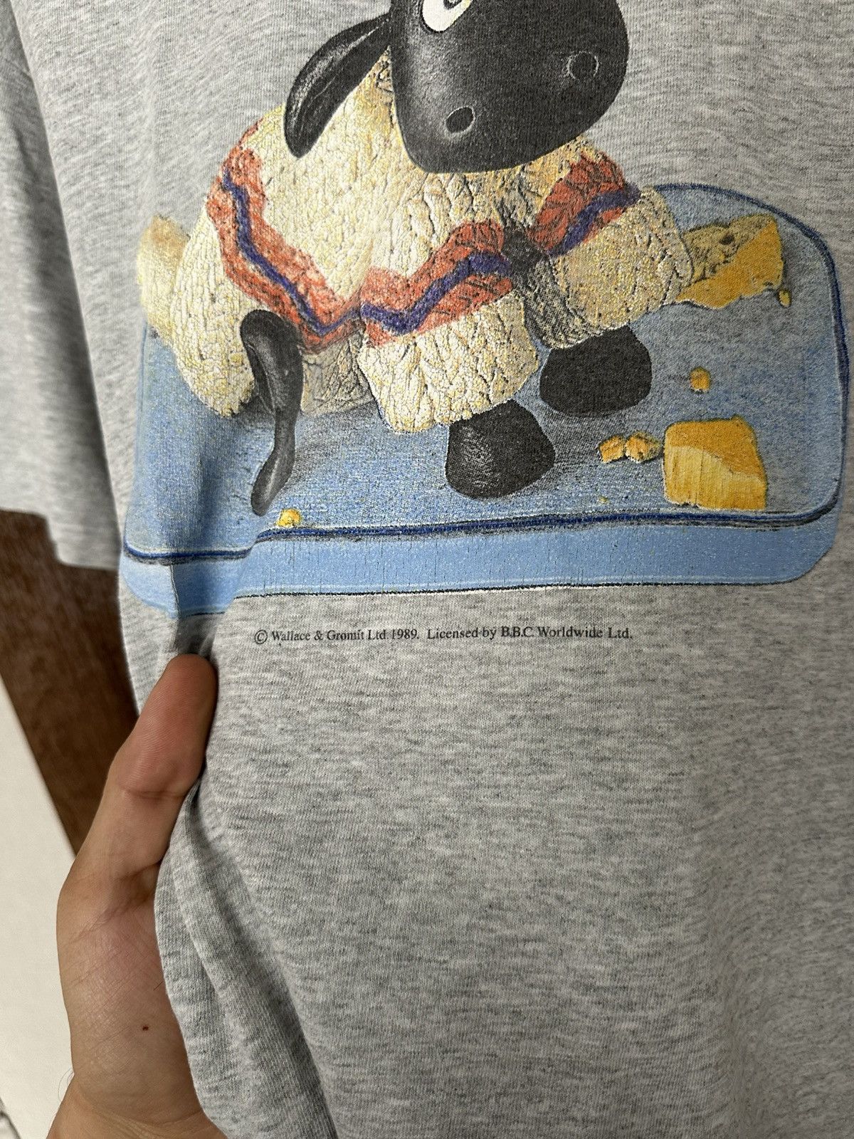 Vintage 1989 Wallace & Gromit Movie Vintage T-Shirt Tee Size US L / EU 52-54 / 3 - 8 Thumbnail