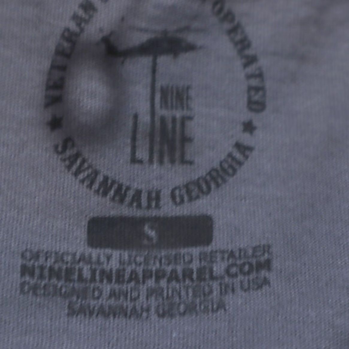 Vintage Nine Line Veteran USA Solid T-Shirt Gray Men's S Shirt Size US S / EU 44-46 / 1 - 5 Thumbnail