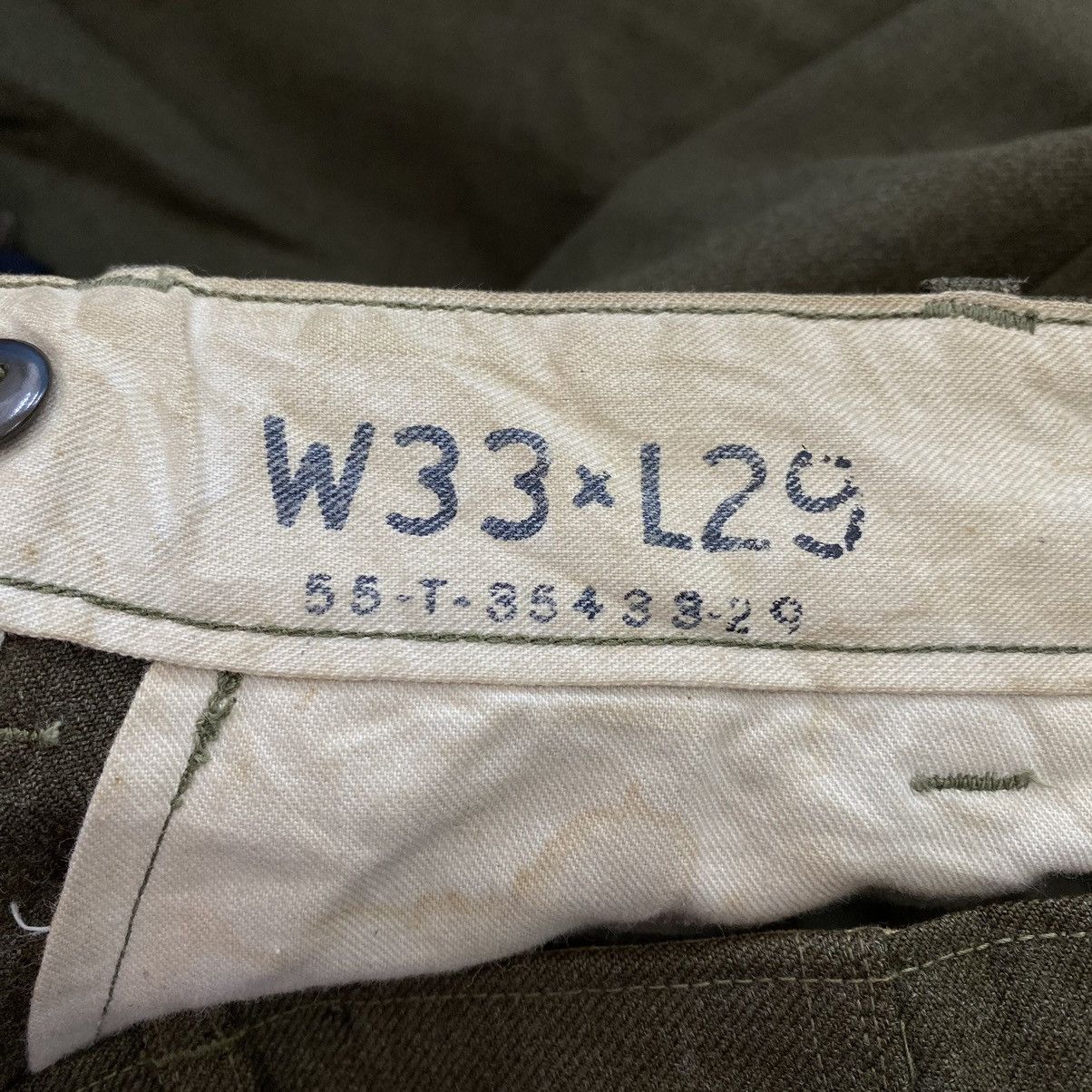 Vintage Vintage 60s USA WW2 Utility Army Soldier Wool Pant Size US 30 / EU 46 - 7 Thumbnail