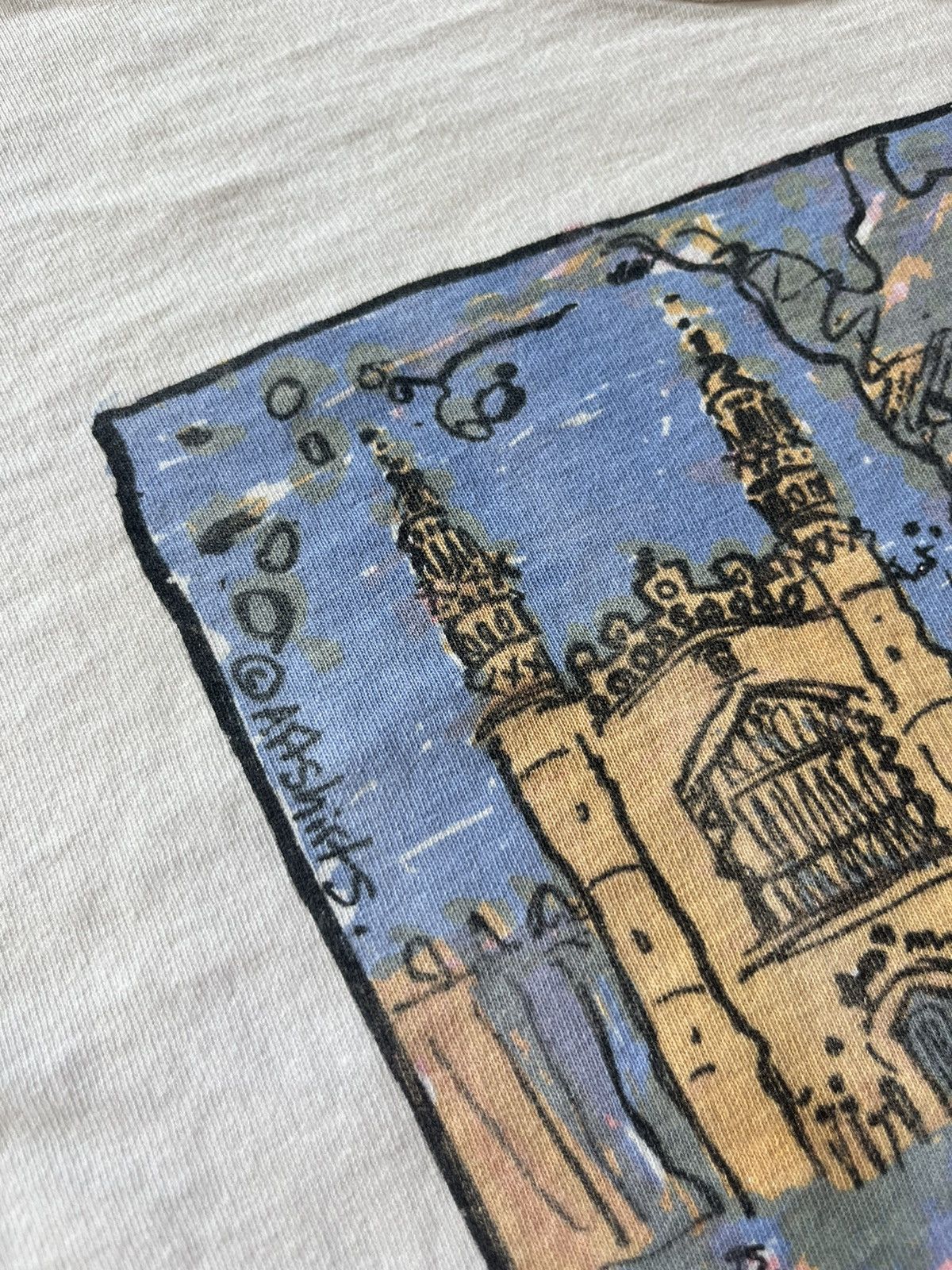 Arts & Science Vintage Kings College Cambridge Artwork Design 90’s Tshirt Size US L / EU 52-54 / 3 - 6 Thumbnail